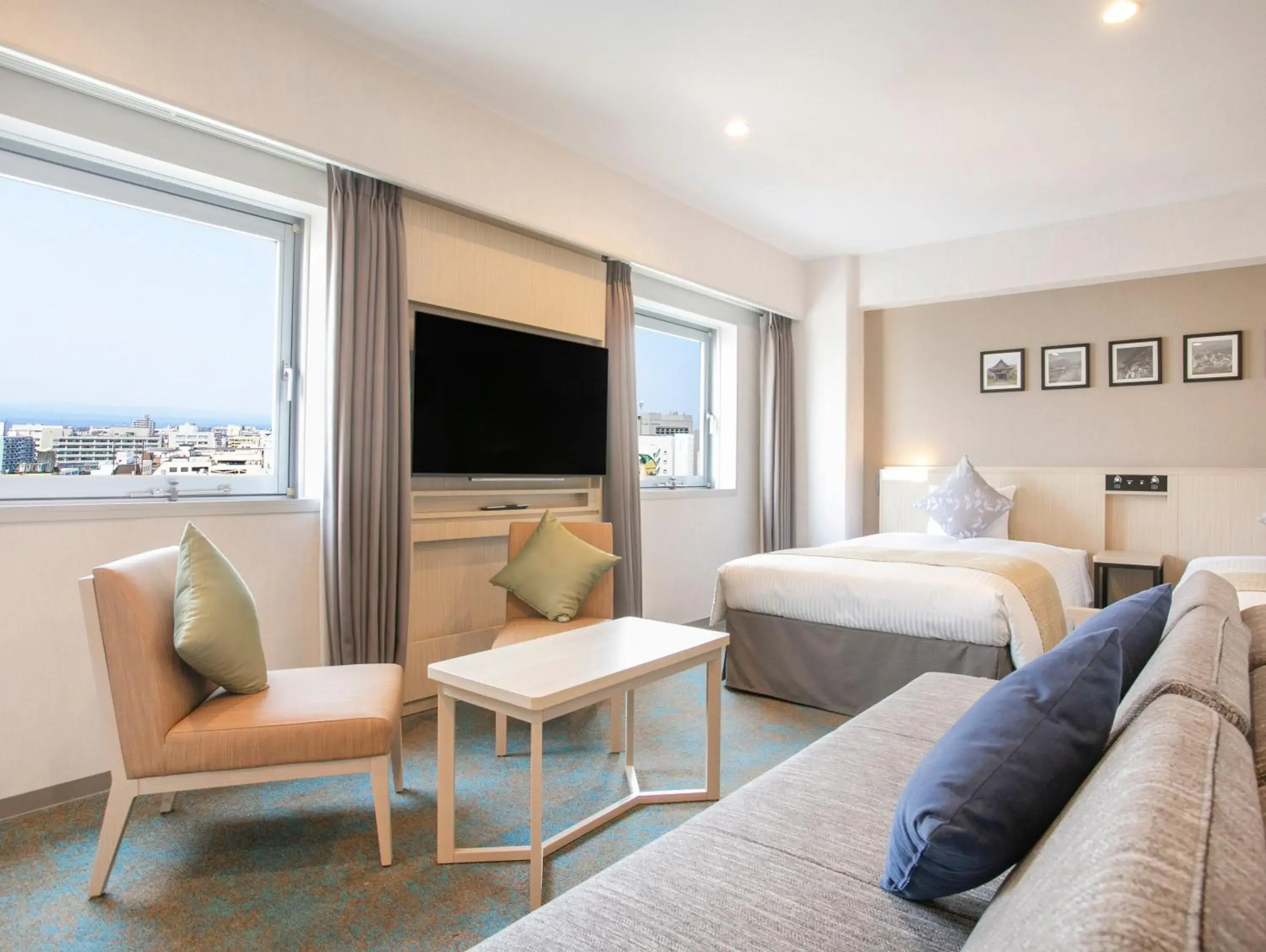 Photo of the whole room, Bed in ART Hotel Oita Photo of the whole room, Bed in ART Hotel Oita