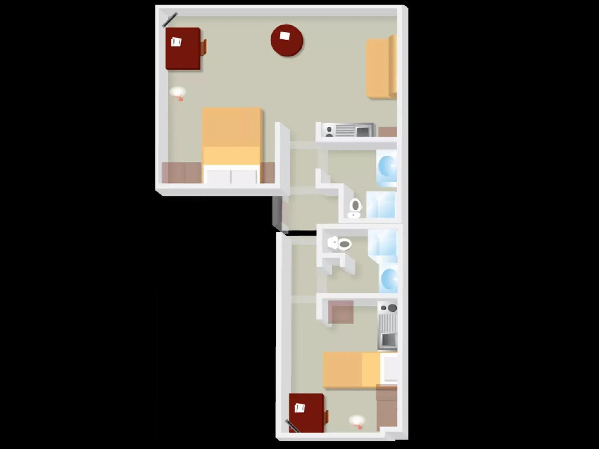 Bedroom, Floor Plan in L'aparthoteL LhL