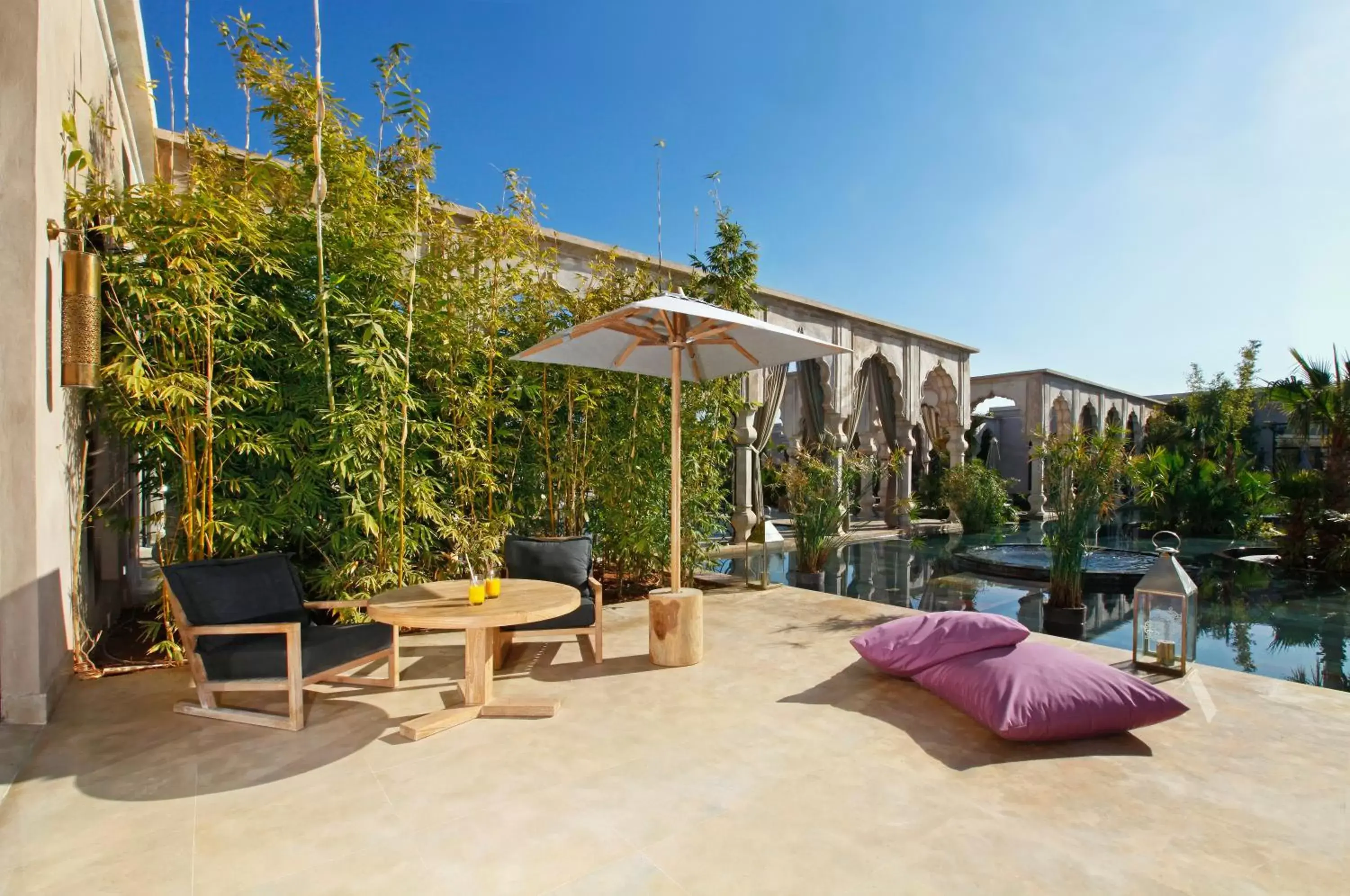 Pool view in Palais Namaskar