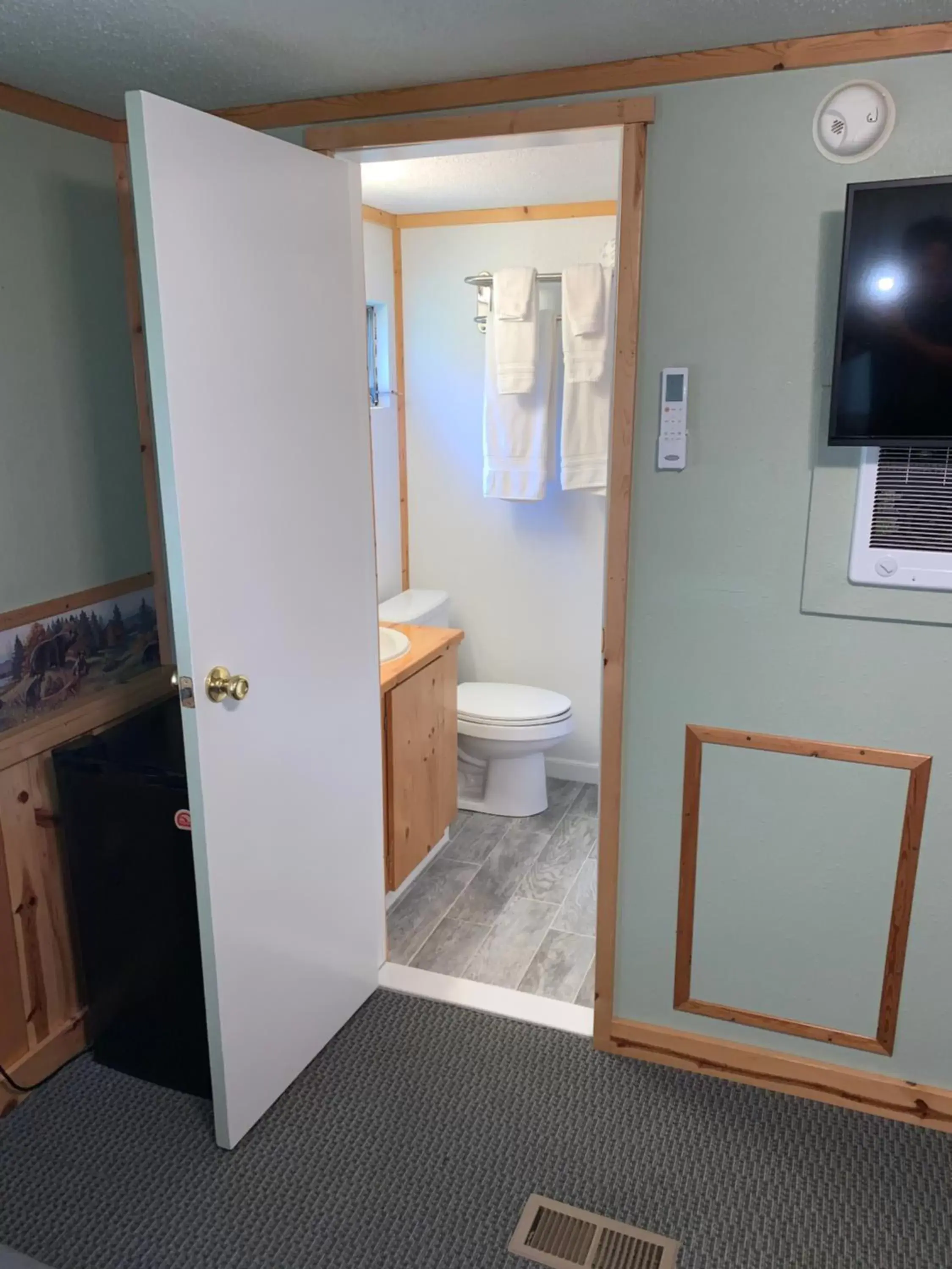 Bathroom in Glacier Haven Inn