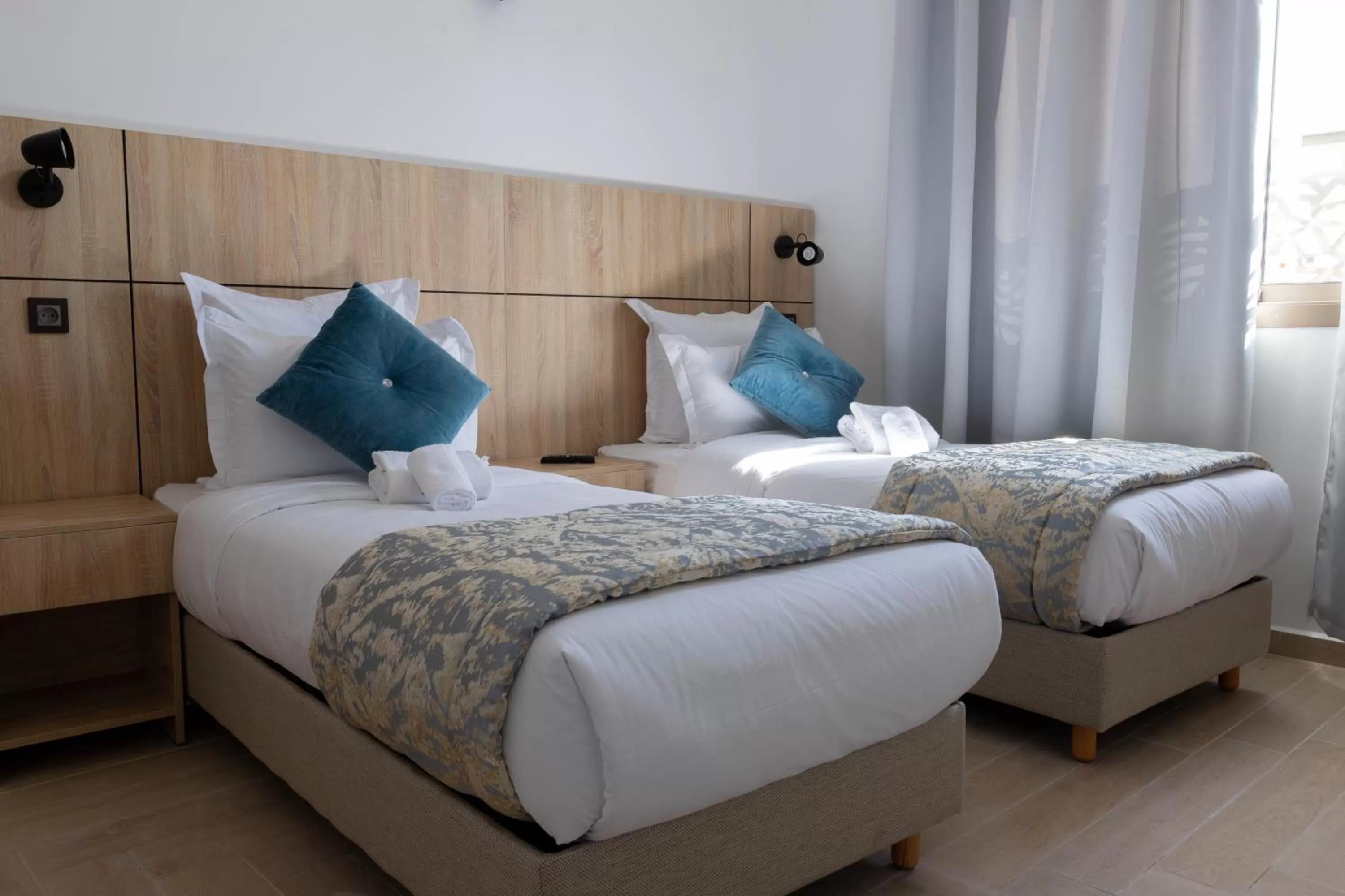 Bed in Karam City Hotel