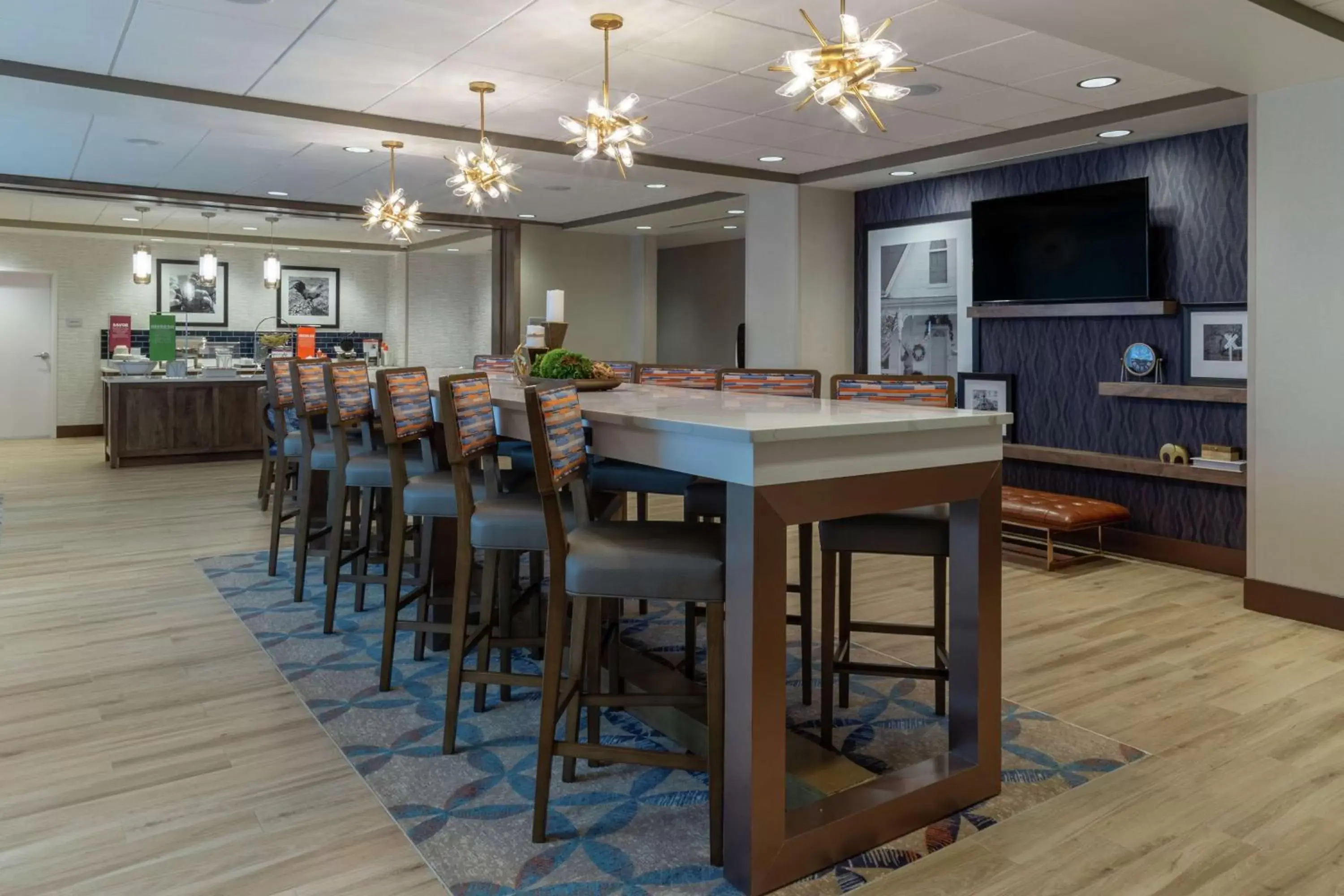 Lobby or reception, Restaurant/Places to Eat in Hampton Inn Bourbonnais Kankakee