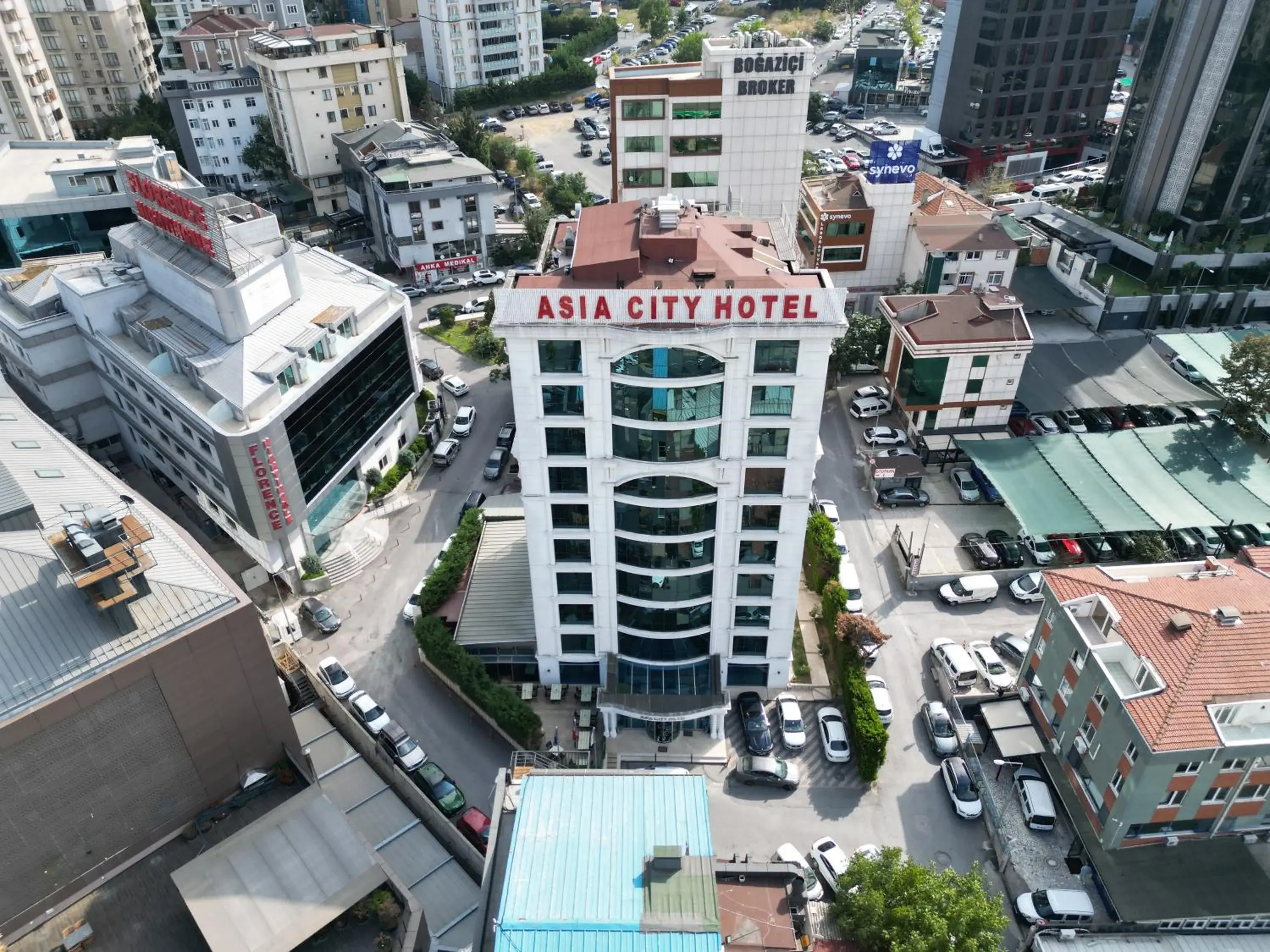 Property building, Bird's-eye View in Asia City Hotel