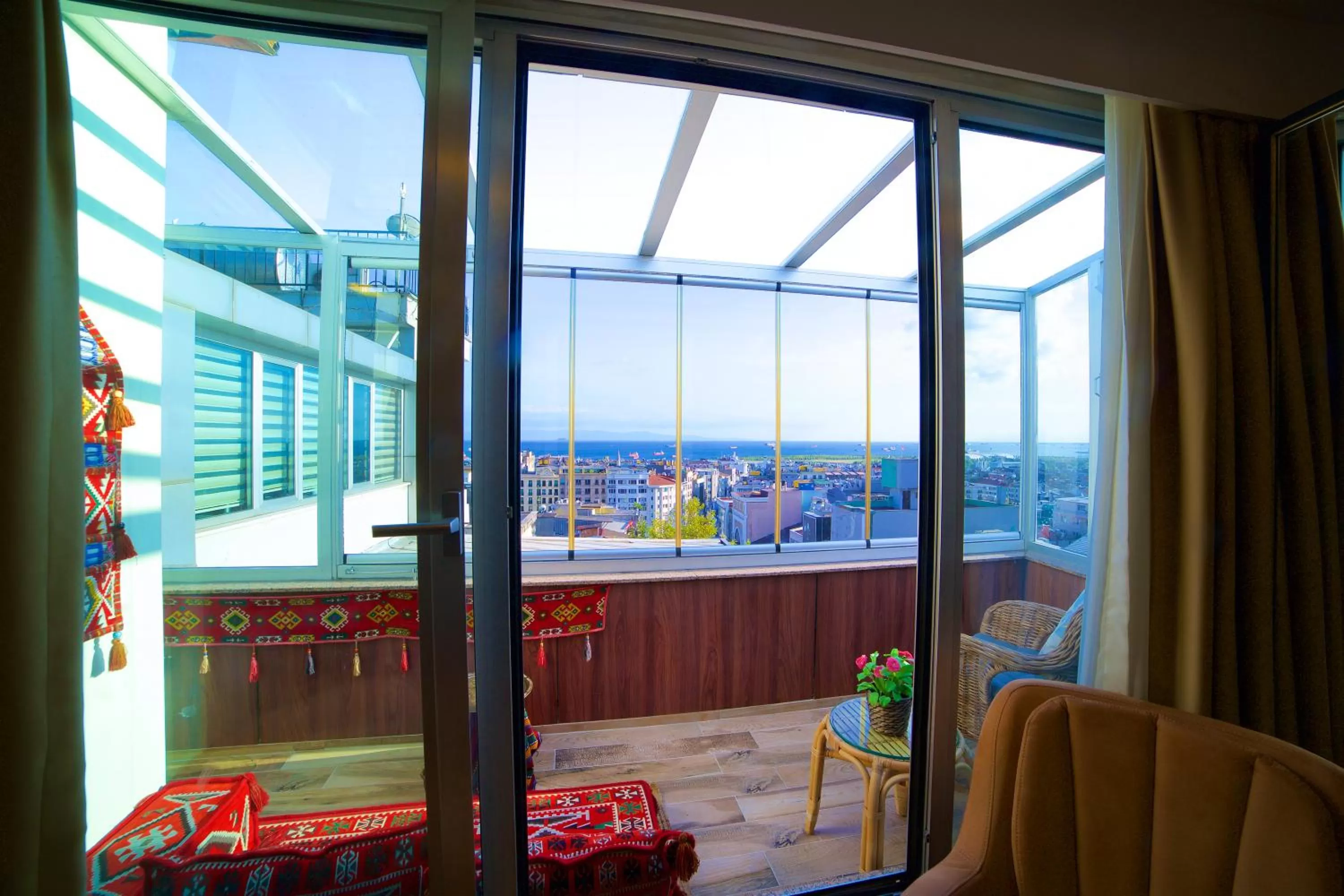 Balcony/Terrace in Zagreb Hotel