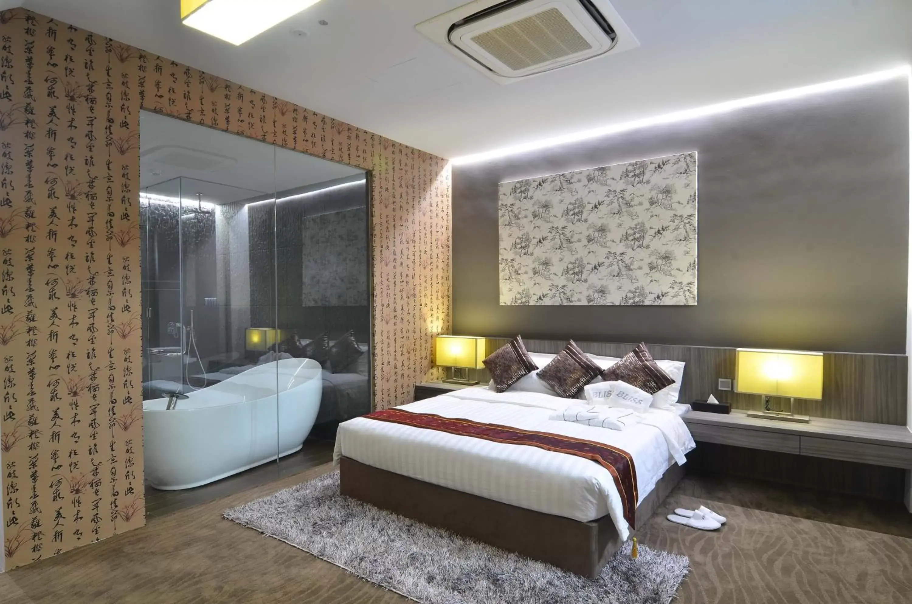 Bed in Bliss Hotel Singapore Bed in Bliss Hotel Singapore