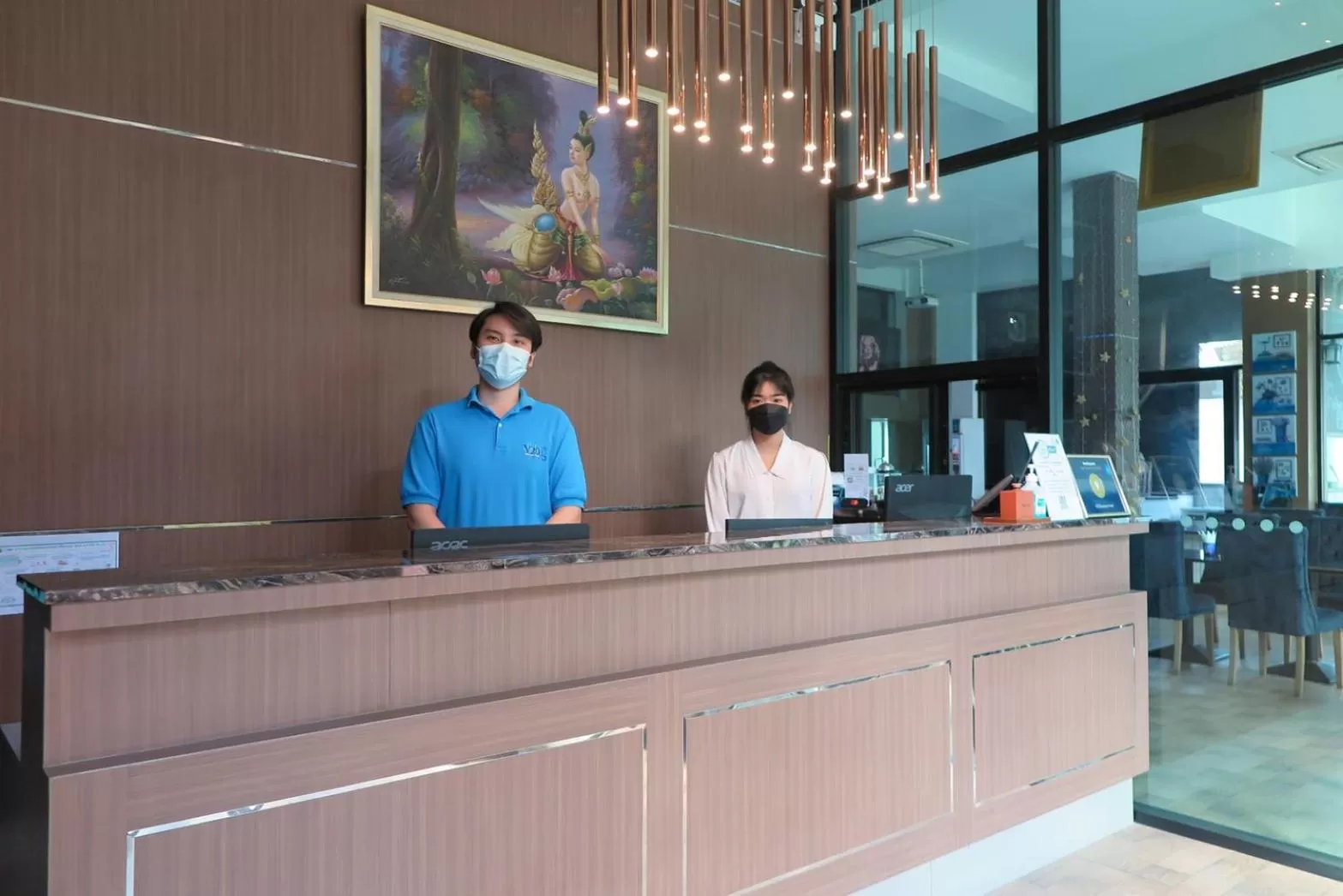 Lobby or reception in V20 Boutique Jacuzzi Hotel