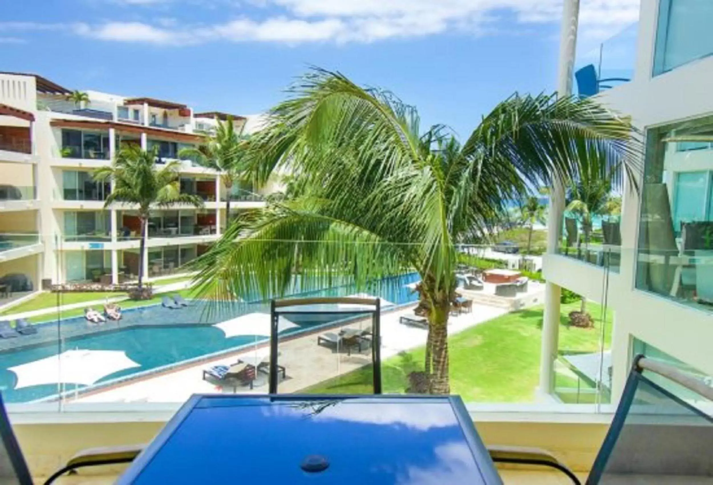 Pool View in The Elements Oceanfront & Beachside Condo Hotel