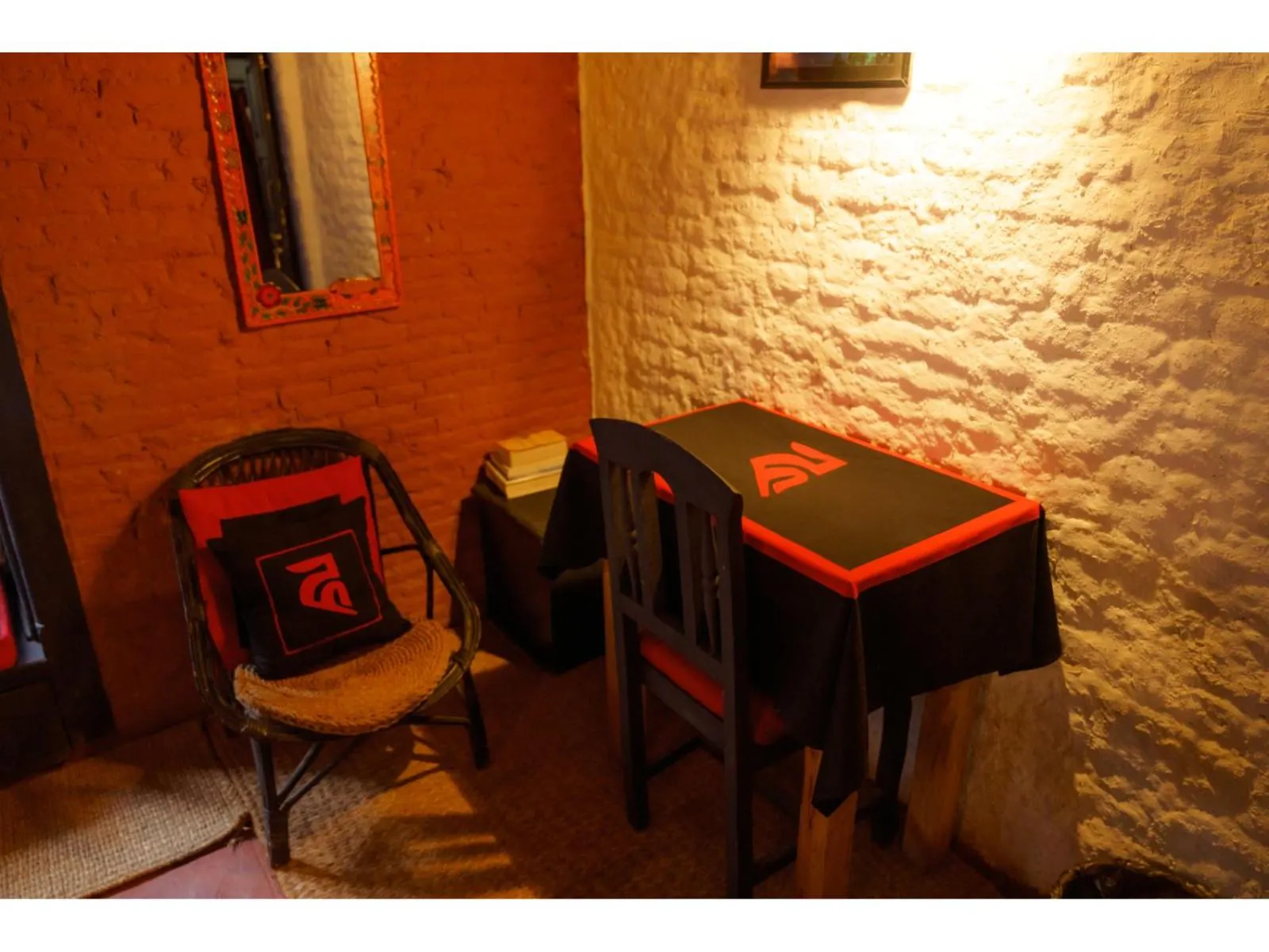 Seating area in Hira Guest House