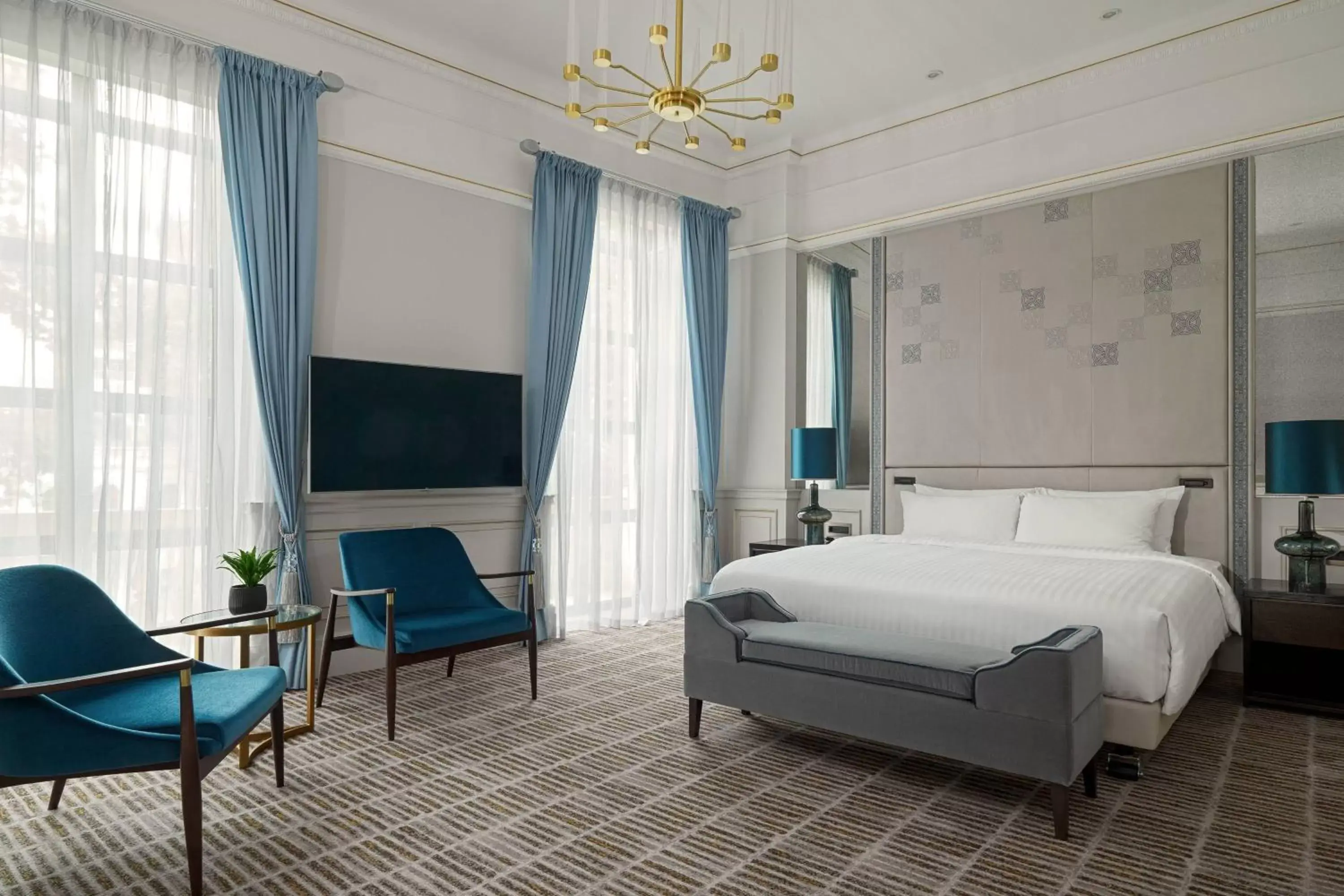 Bedroom, Bed in Tbilisi Marriott Hotel