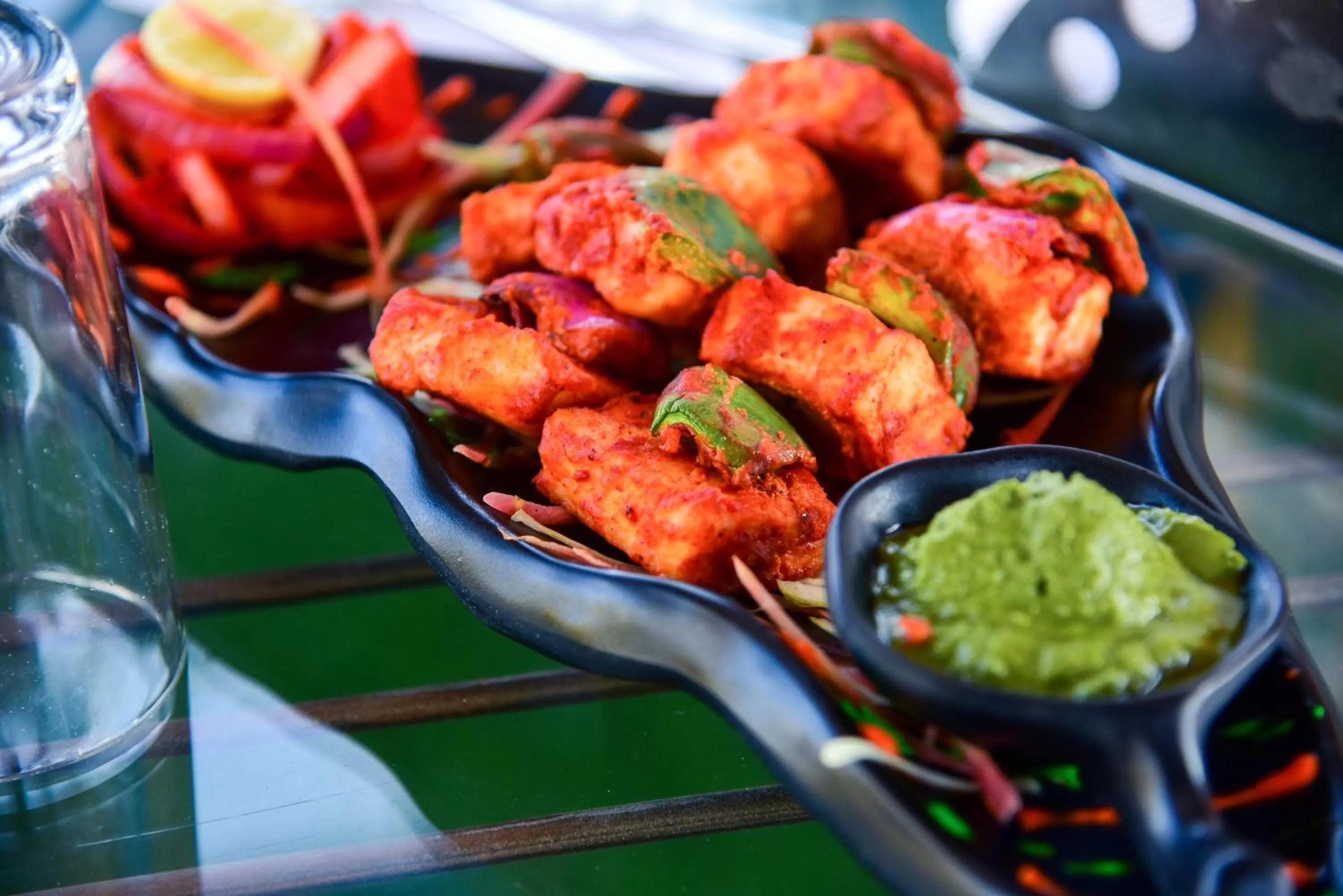Food close-up in Hotel Casa by the lake
