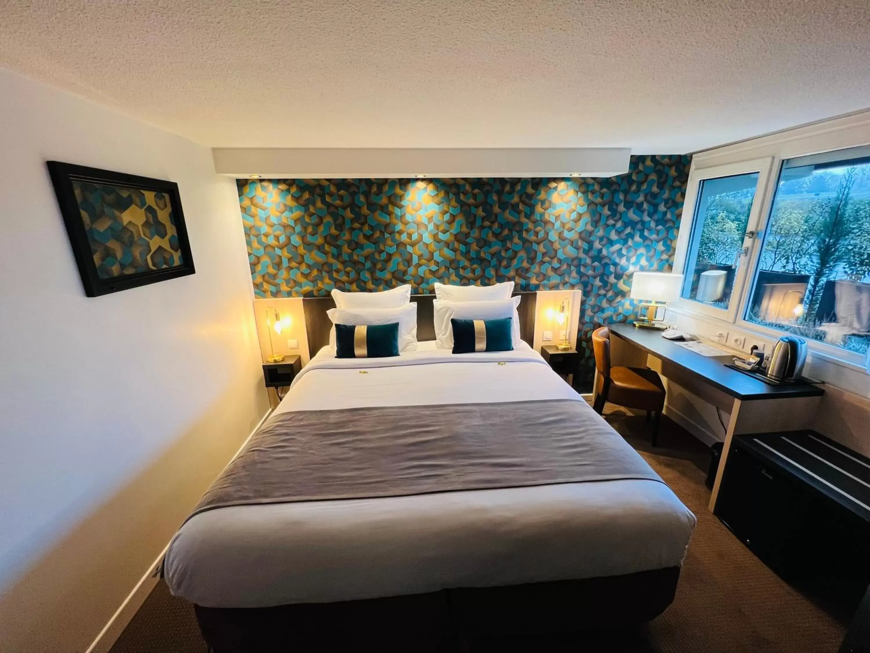 Bed in Kyriad Lisieux Bed in Kyriad Lisieux