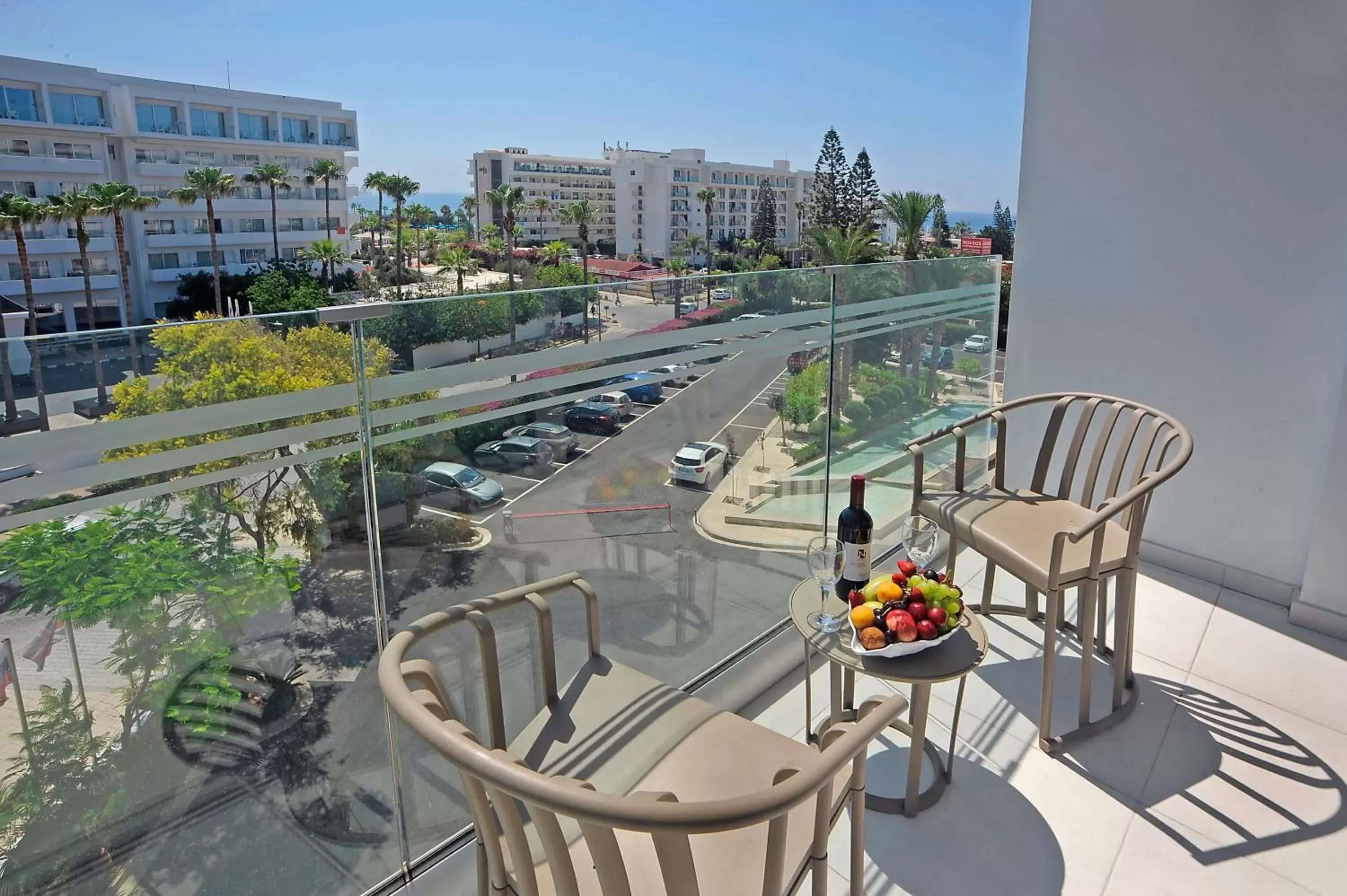 View (from property/room), Balcony/Terrace in Nestor Hotel