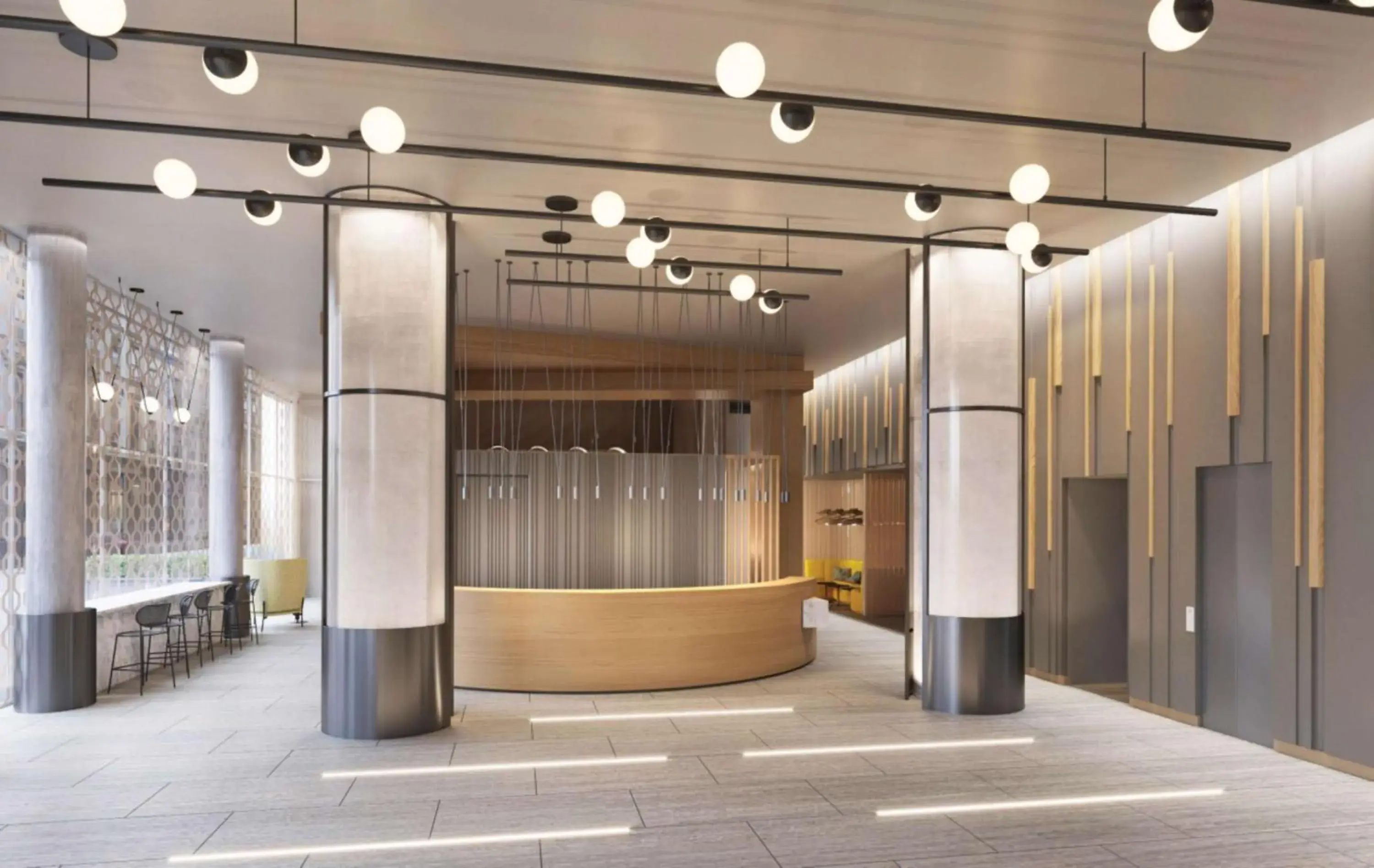 Lobby or reception, Lobby/Reception in Home2 Suites By Hilton New York Times Square