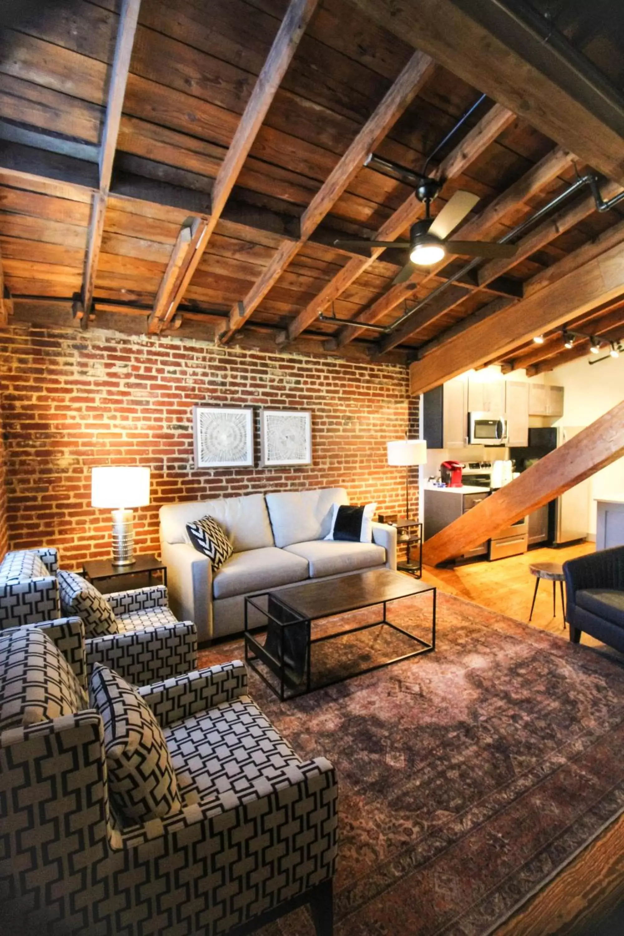 Living room in The Lofts at Downtown Salem Living room in The Lofts at Downtown Salem