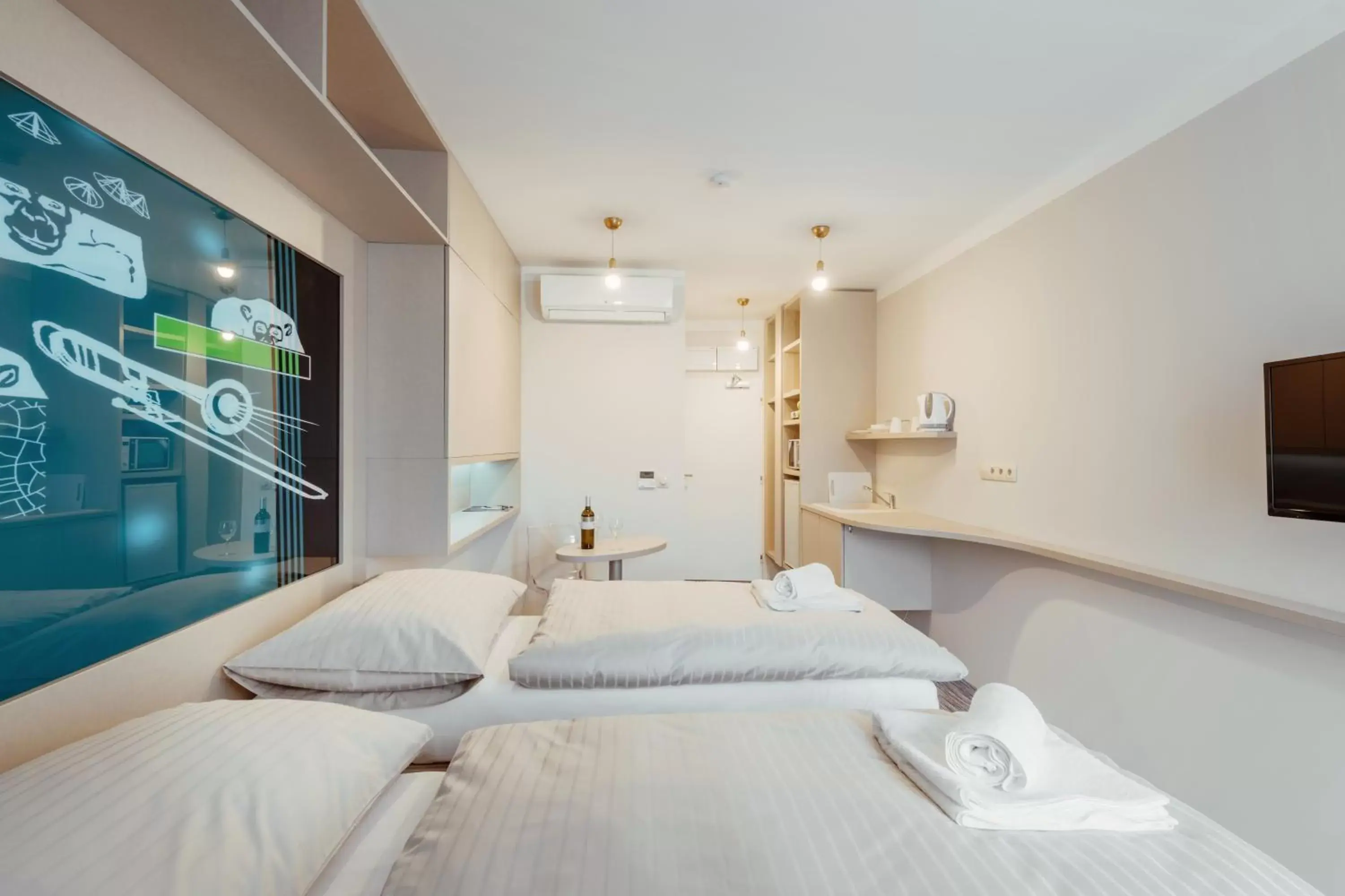 Bed in Smarthotel Nezvalova Archa Bed in Smarthotel Nezvalova Archa