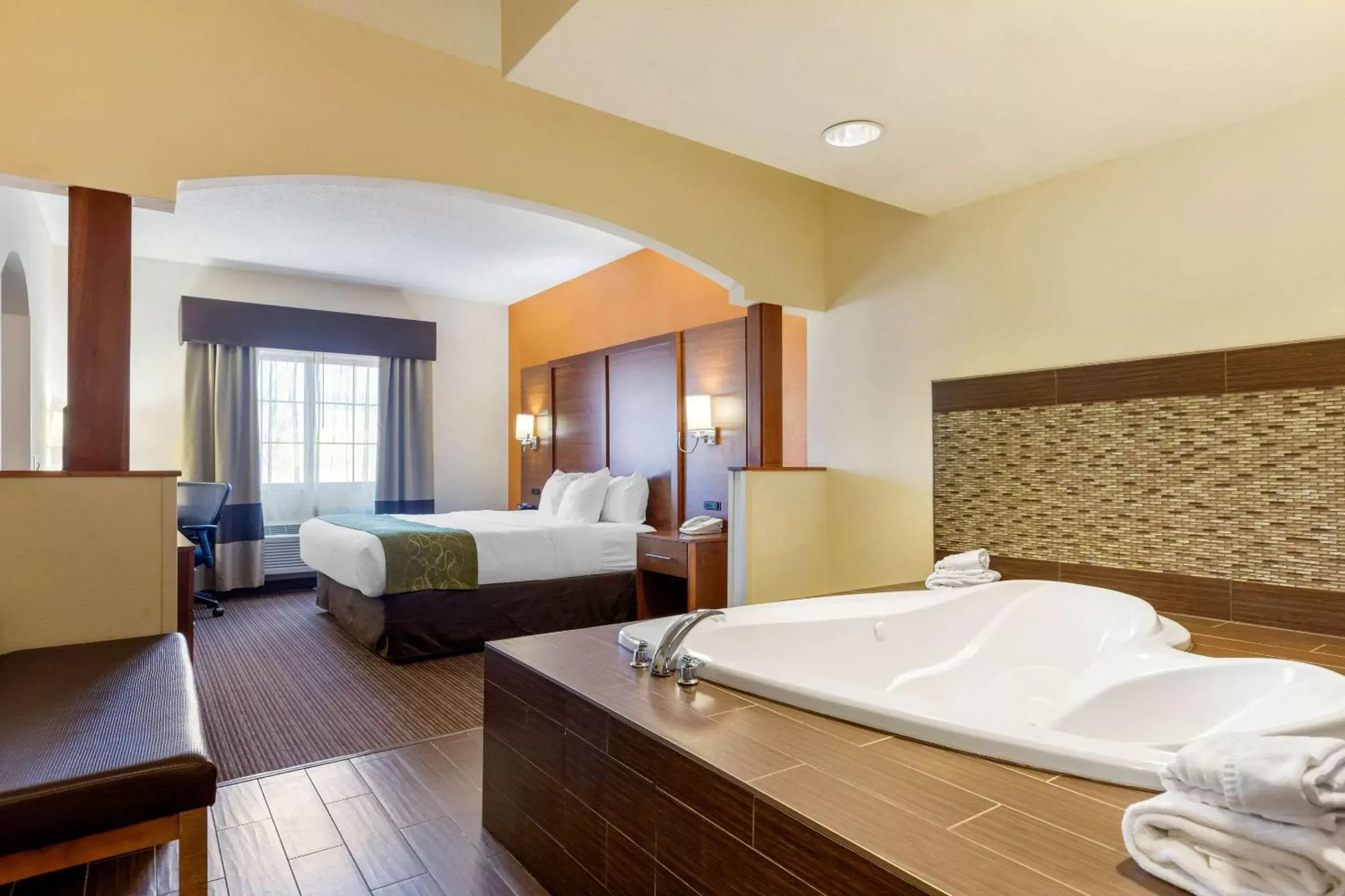 Photo of the whole room, Bathroom in Comfort Suites Stevensville – St. Joseph