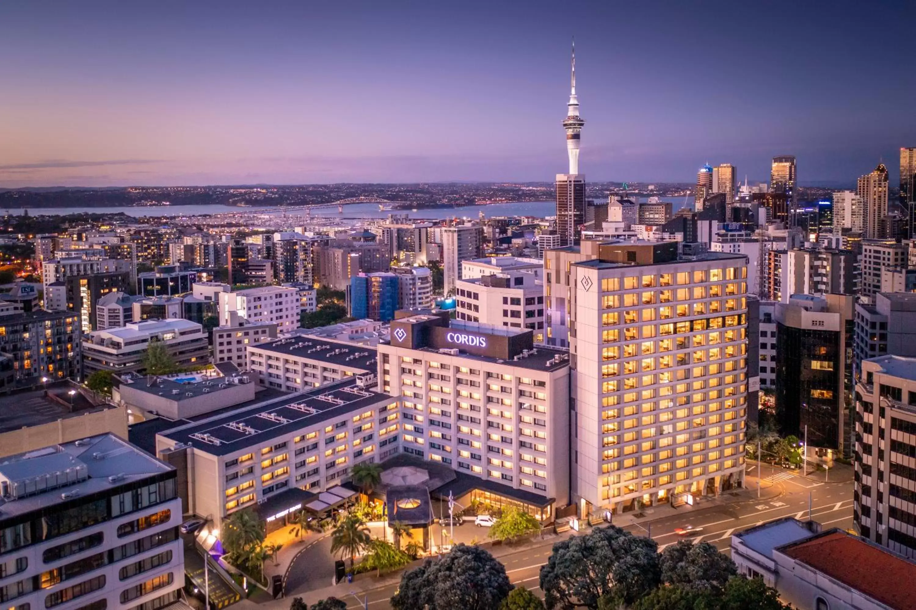 Bird's eye view, Bird's-eye View in Cordis, Auckland by Langham Hospitality Group