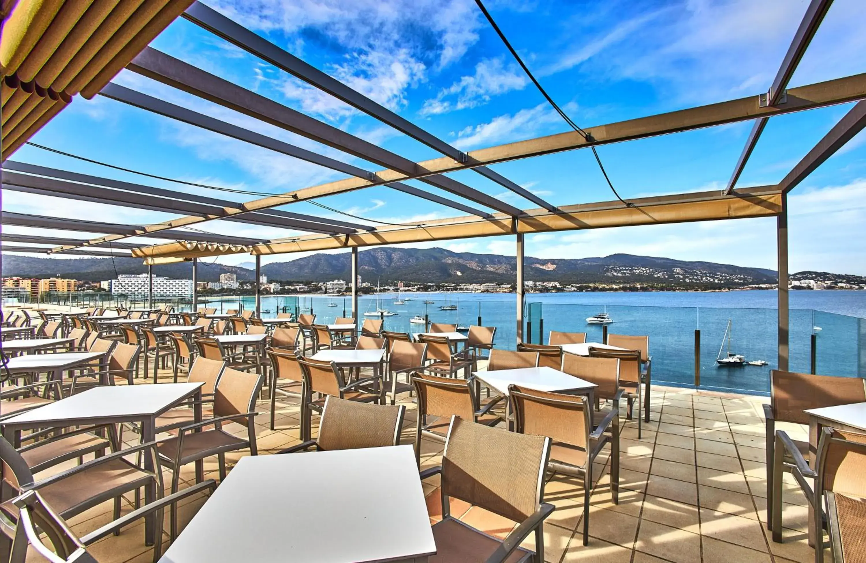 Balcony/Terrace, Restaurant/Places to Eat in Alua Palmanova Bay