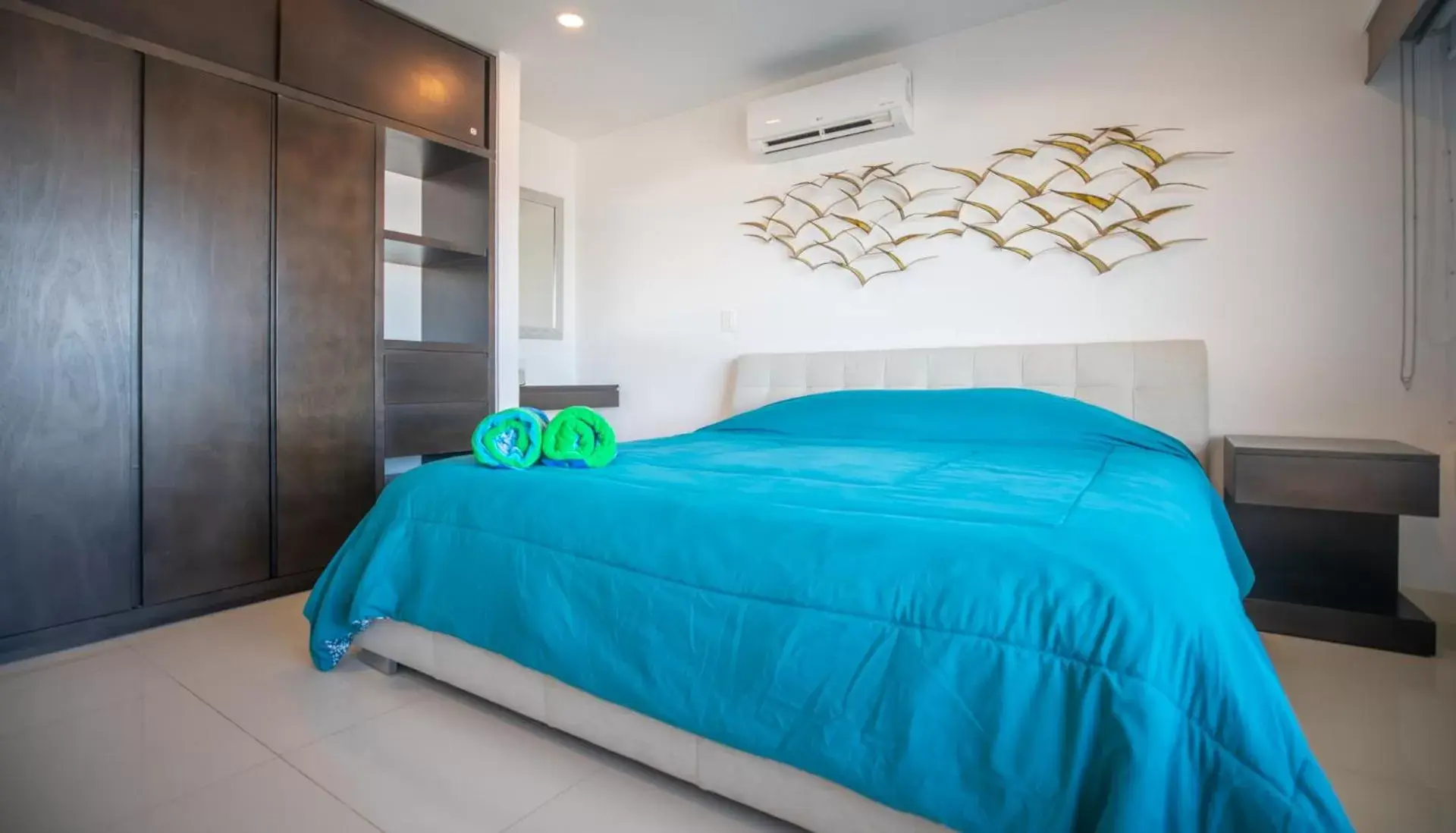 Bedroom, Bed in Beachfront Penthouses by LivIN Cancun