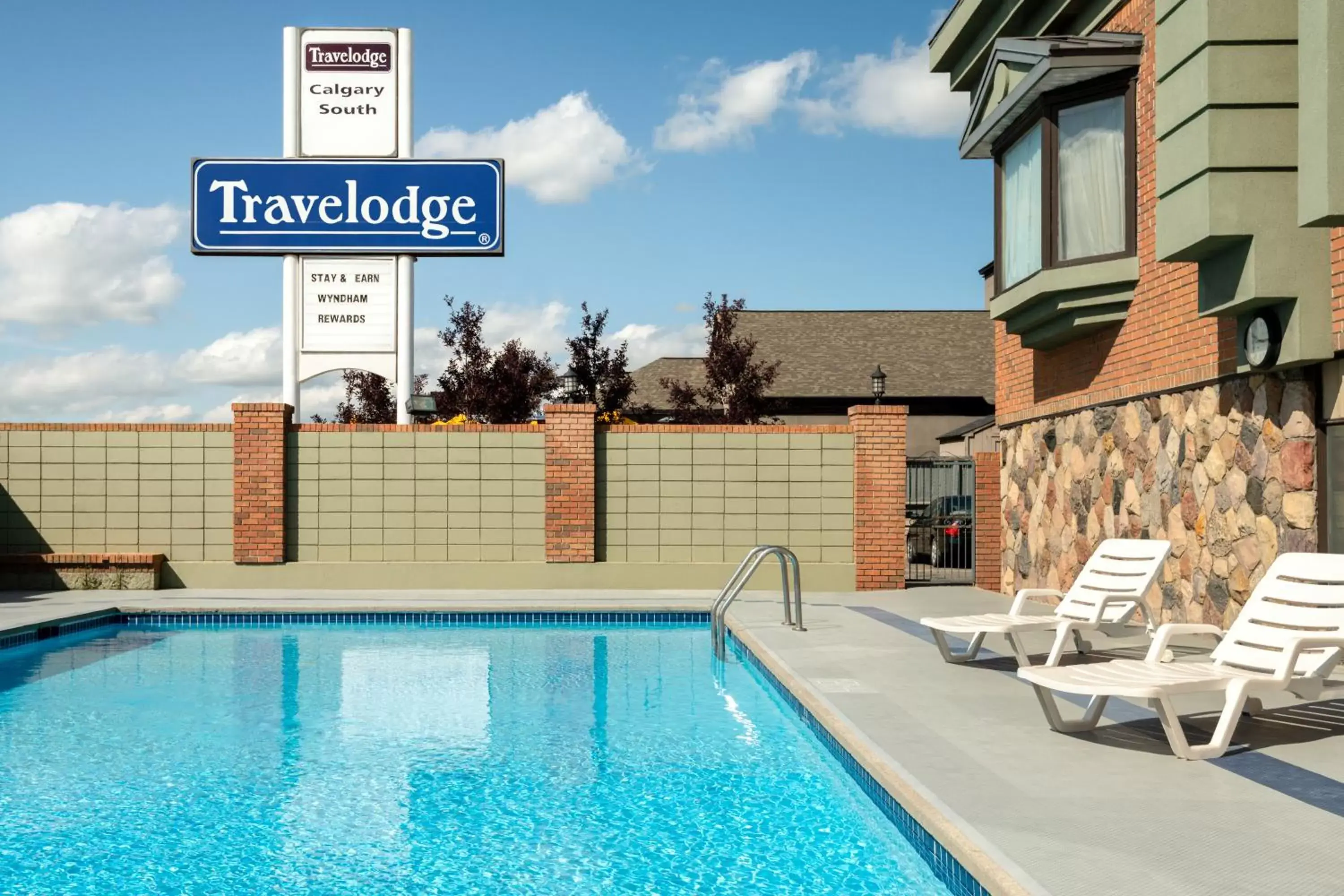 Swimming Pool in Travelodge by Wyndham Calgary South