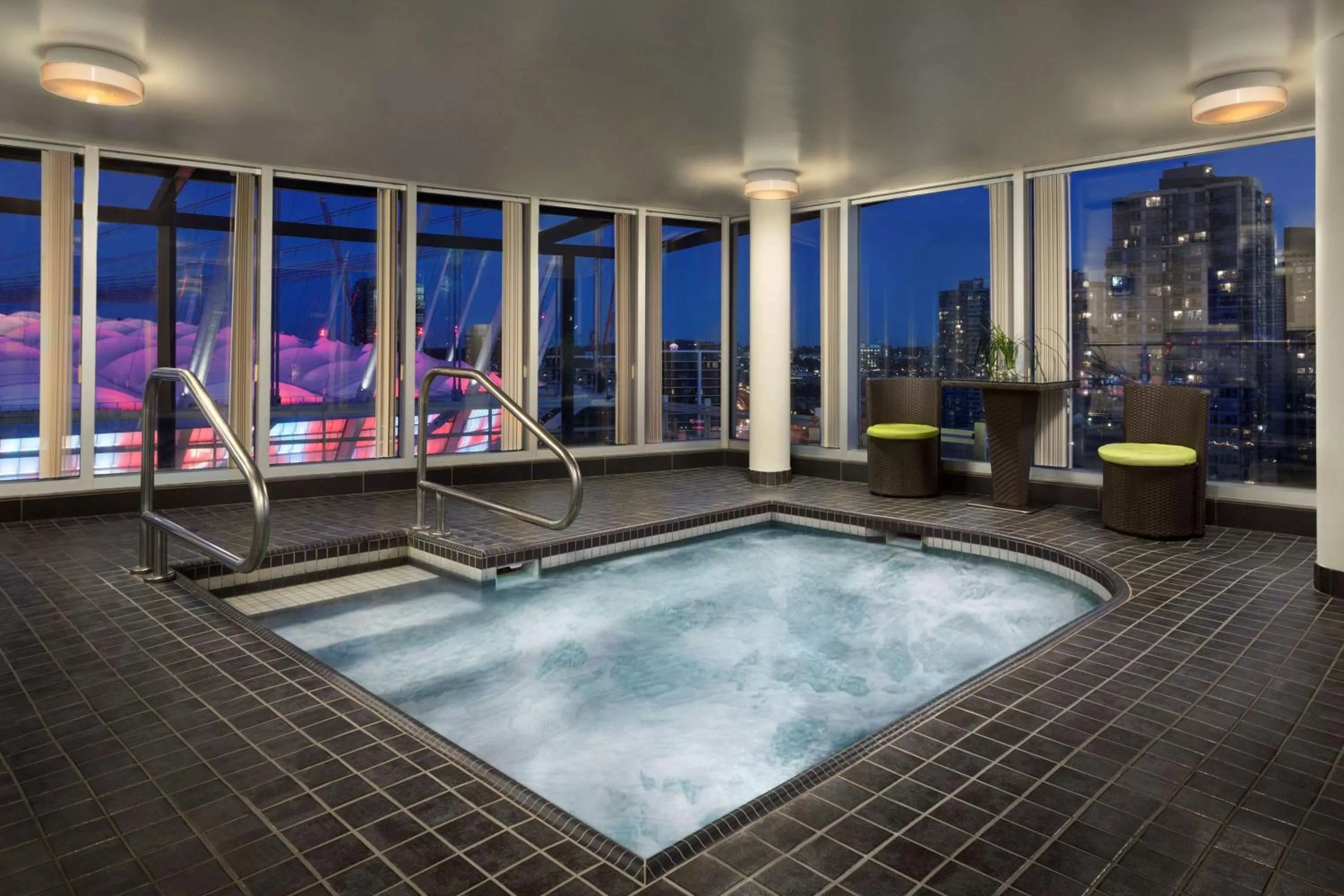 Pool view in Hampton Inn & Suites, by Hilton - Vancouver Downtown