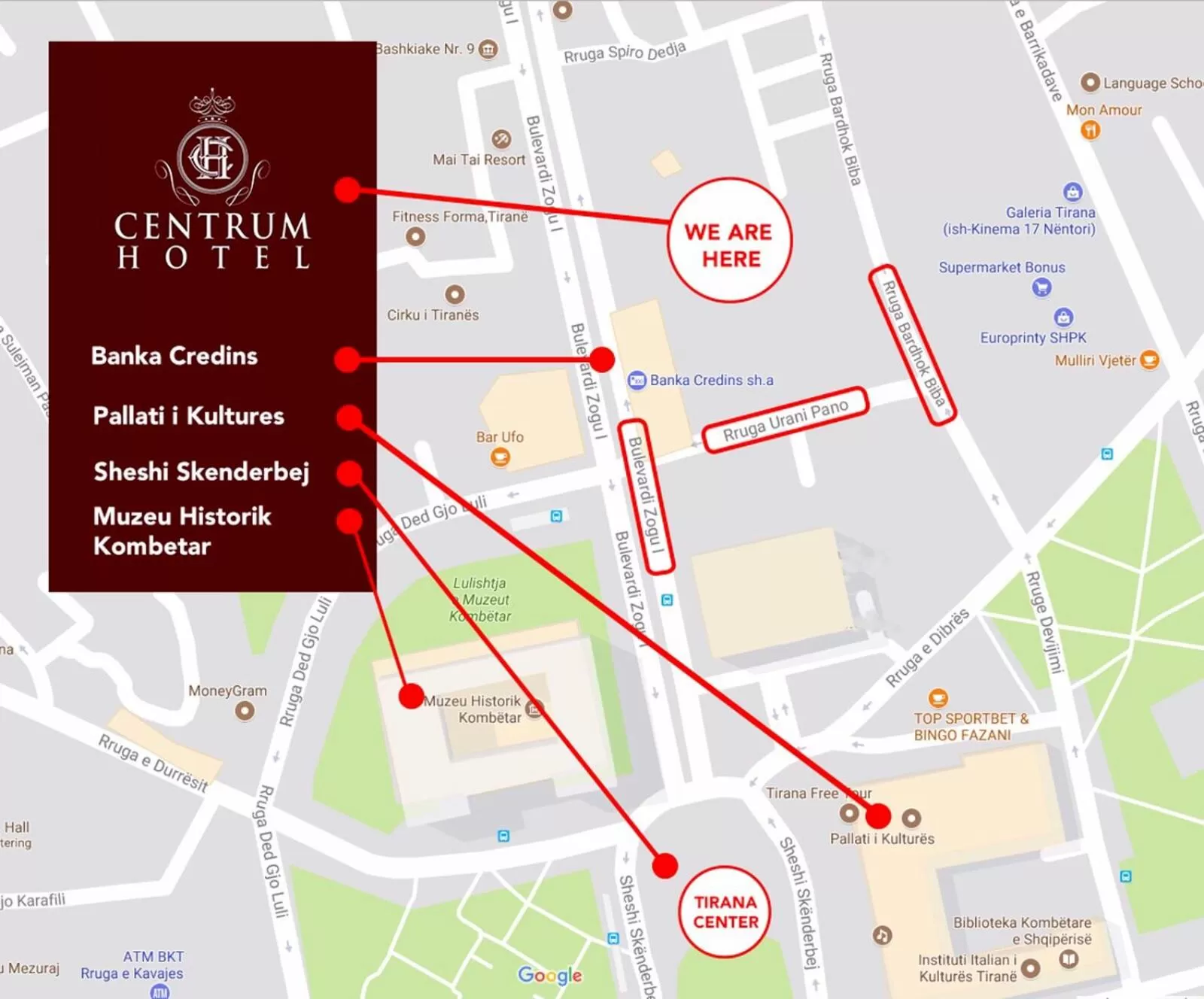 Facade/entrance in Centrum Hotel