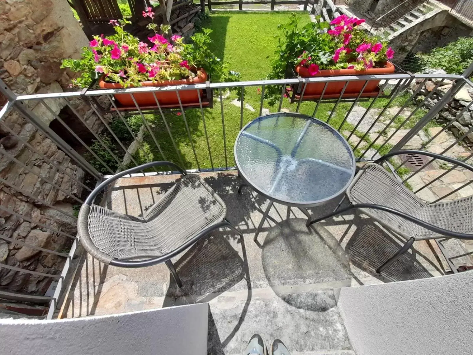 Balcony/Terrace in Bed & Breakfast La Crotta