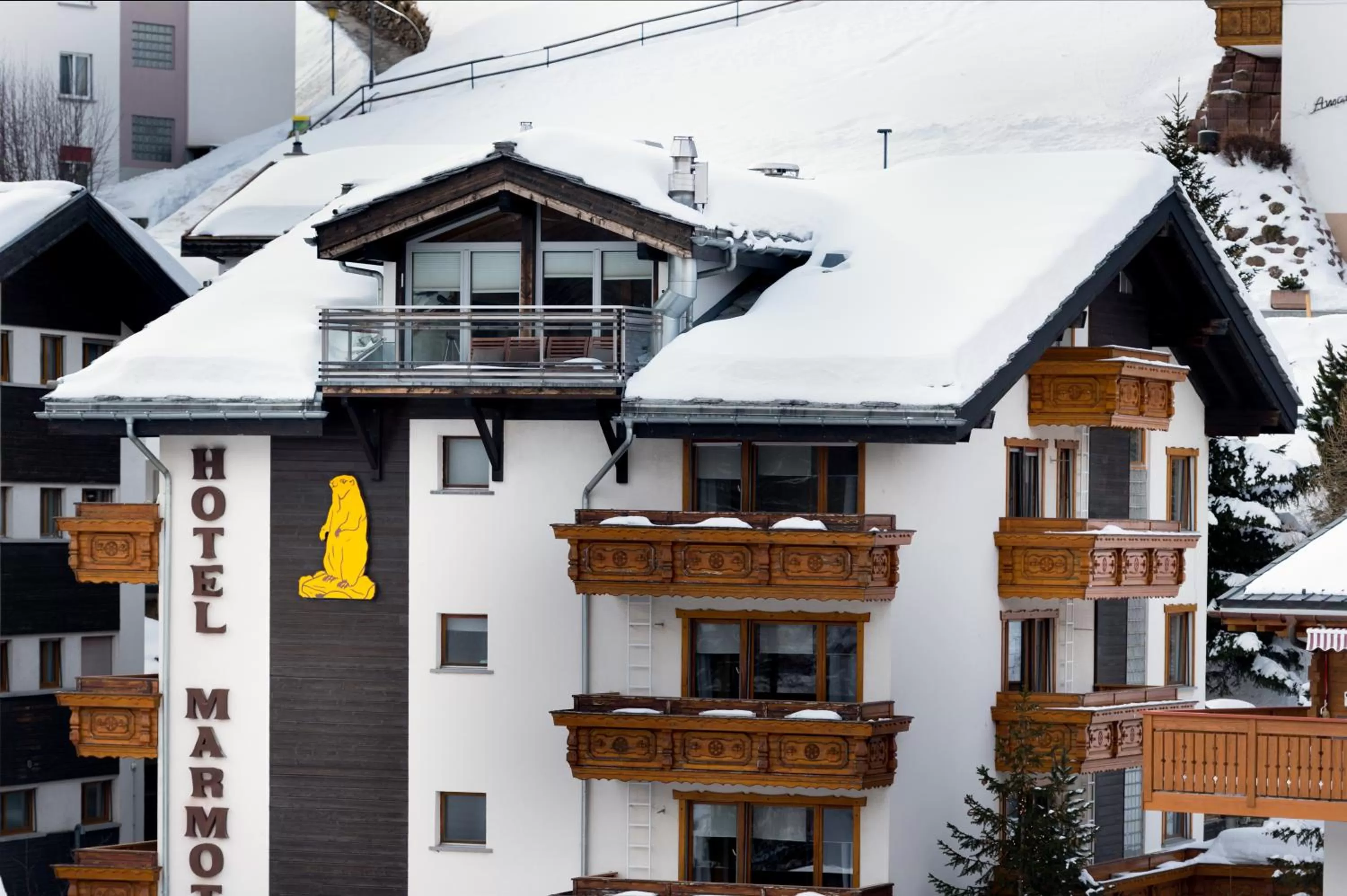 Property building in Hotel Marmotte