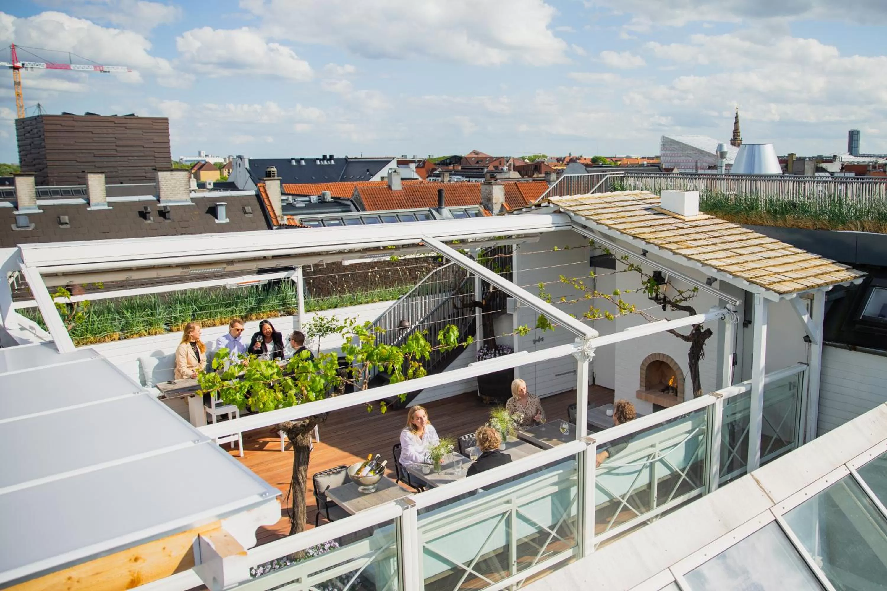 Balcony/Terrace in Hotel Skt. Annæ