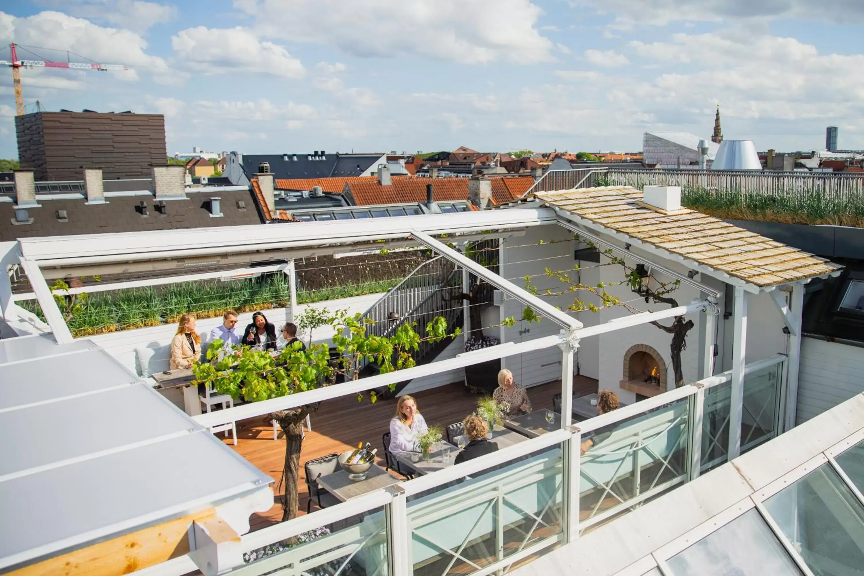 Balcony/Terrace in Hotel Skt. Annæ