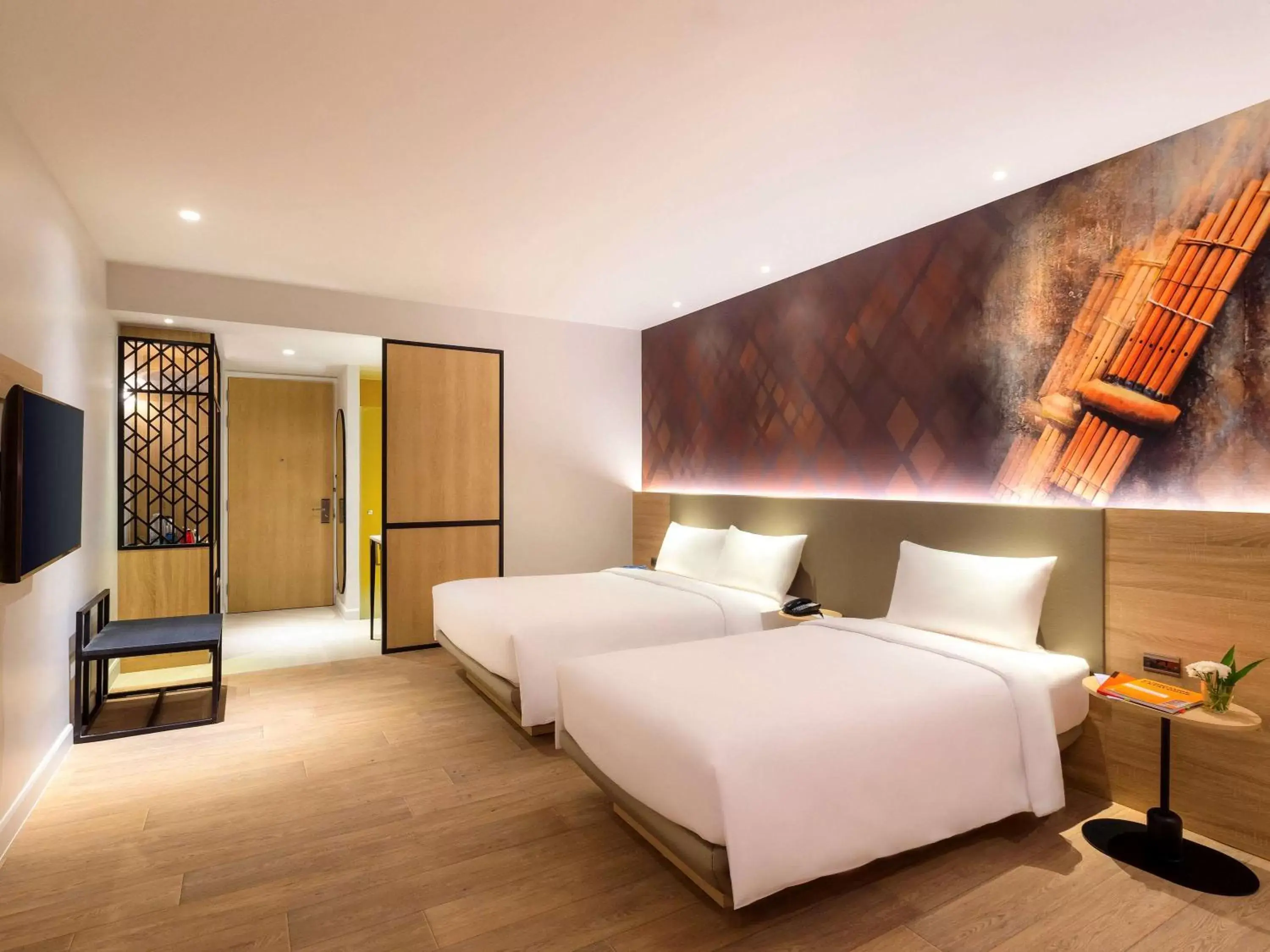 Bedroom, Bed in ibis Styles Bangkok Ratchada