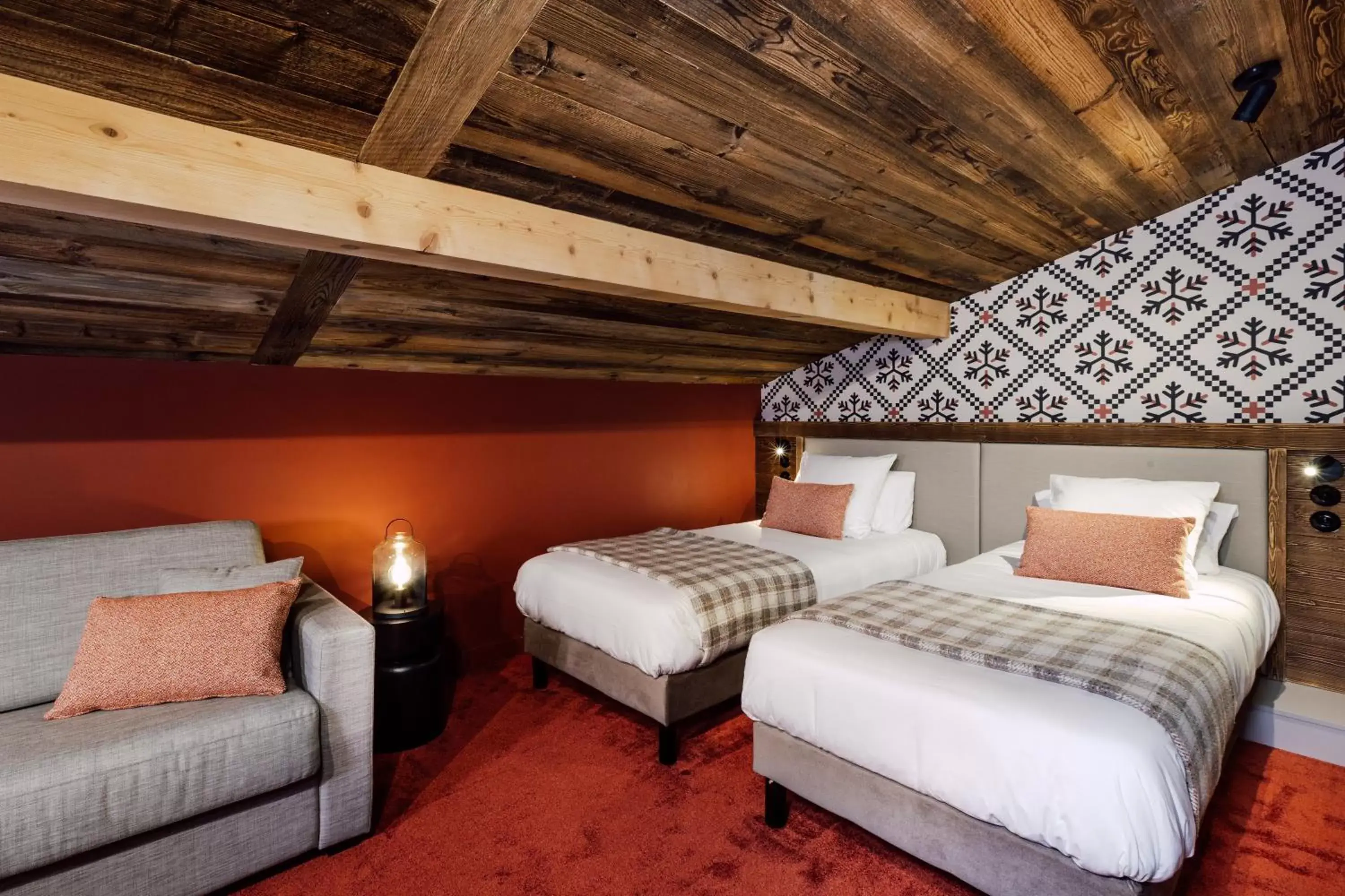 Bed in Hôtel Névé