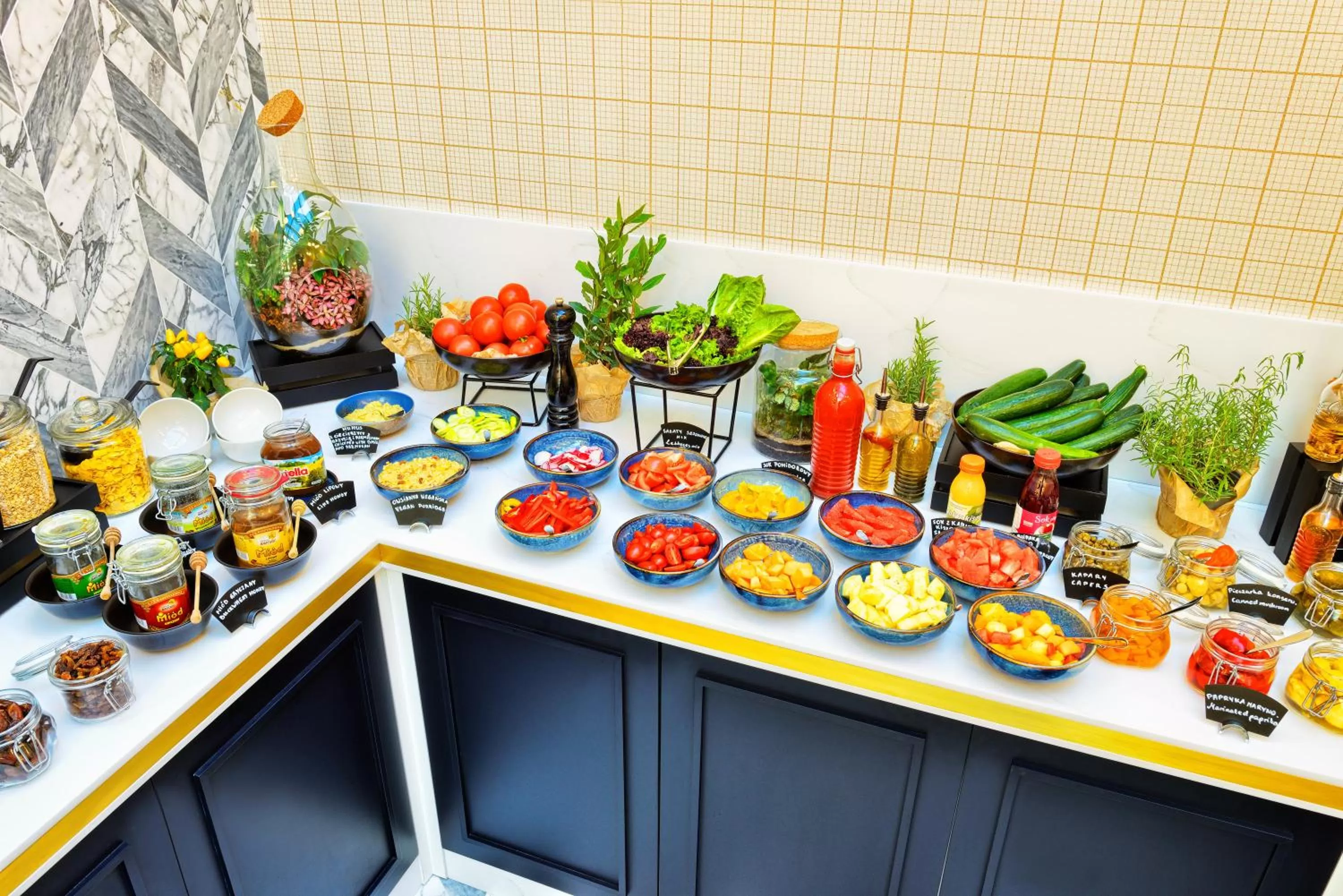 Buffet breakfast in Hotel Ferreus Modern Art Deco