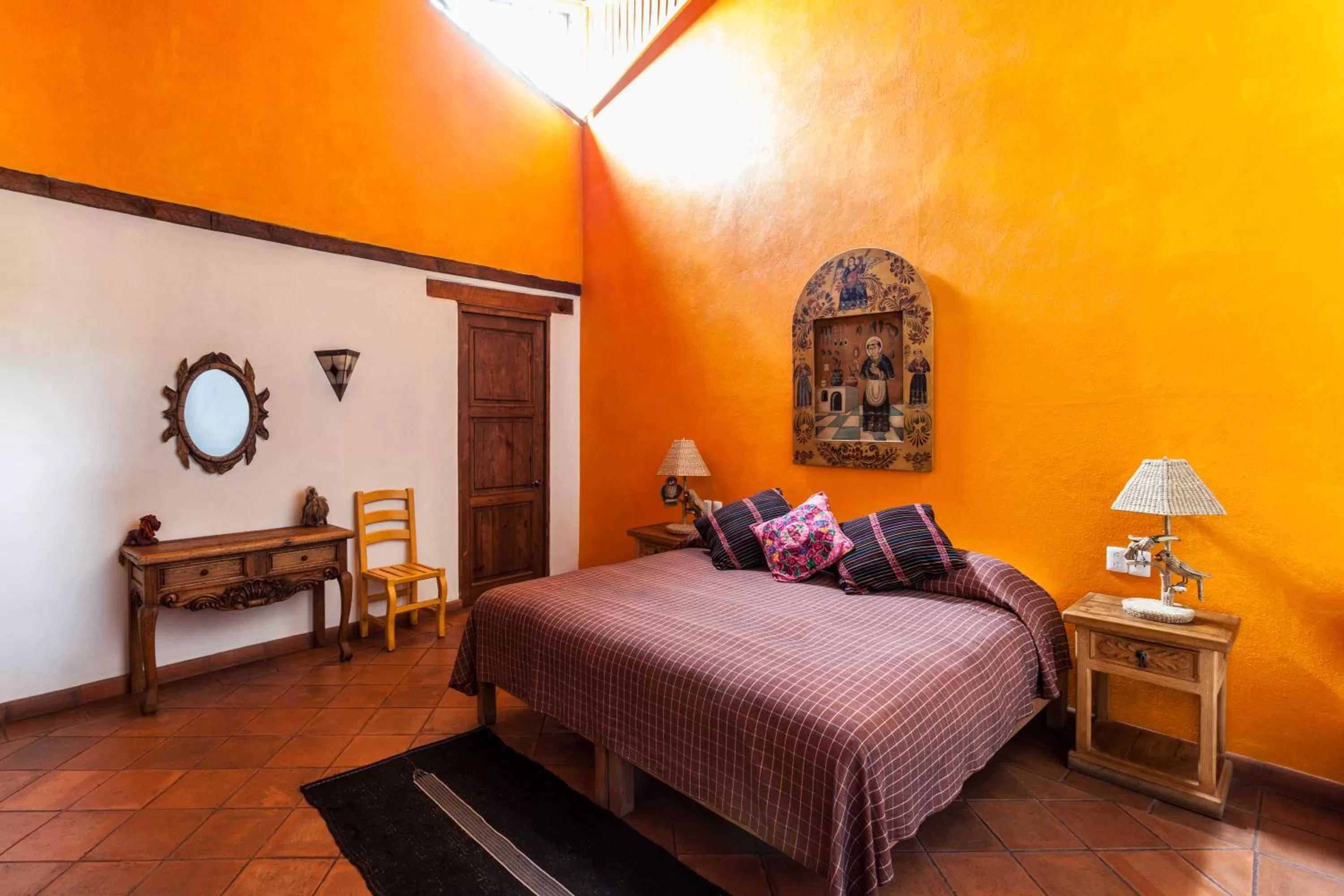 Photo of the whole room, Bed in Posada Yolihuani