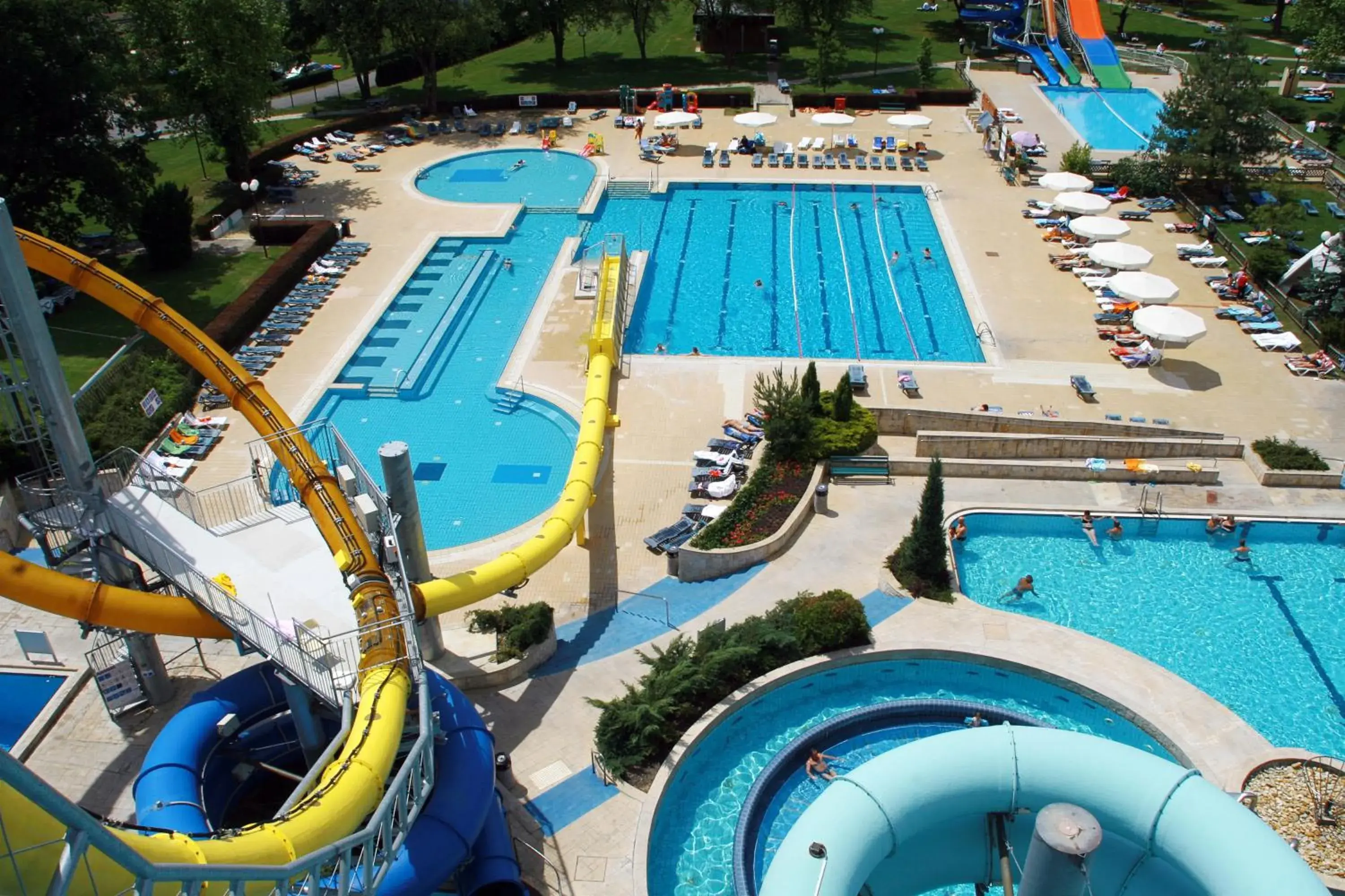 Bird's eye view, Water Park in Hotel Termal - Terme 3000 - Sava Hotels & Resorts