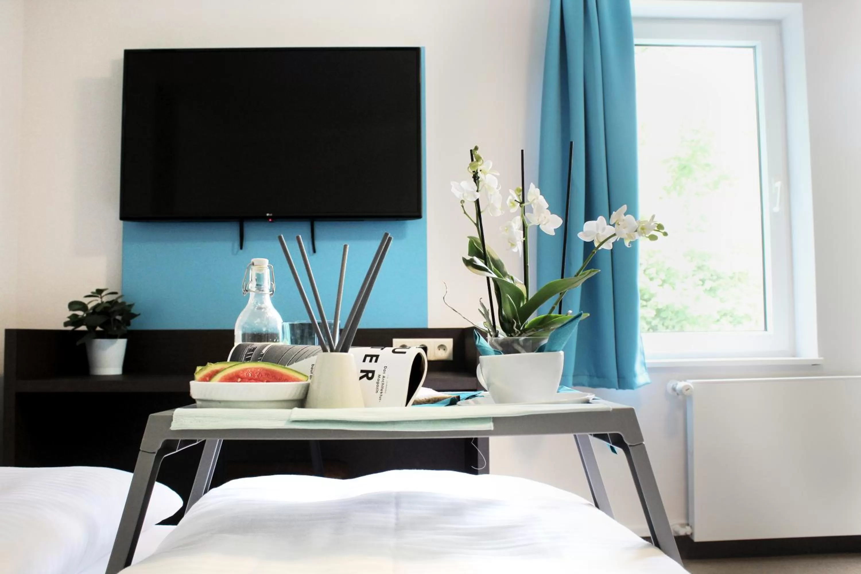 Photo of the whole room, Bed in besttime Hotel Bendorf Koblenz