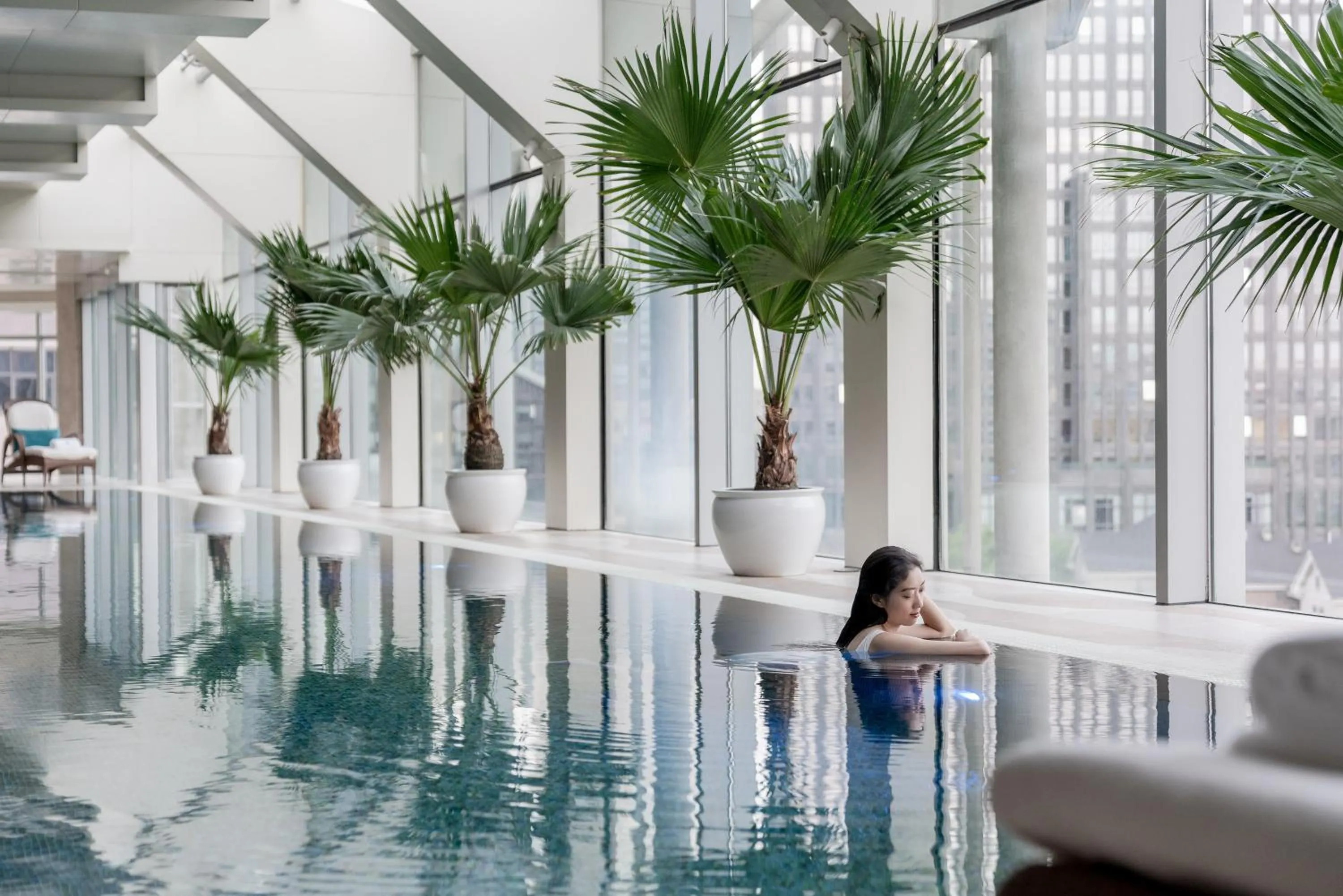 Swimming pool in Four Seasons Hotel Beijing
