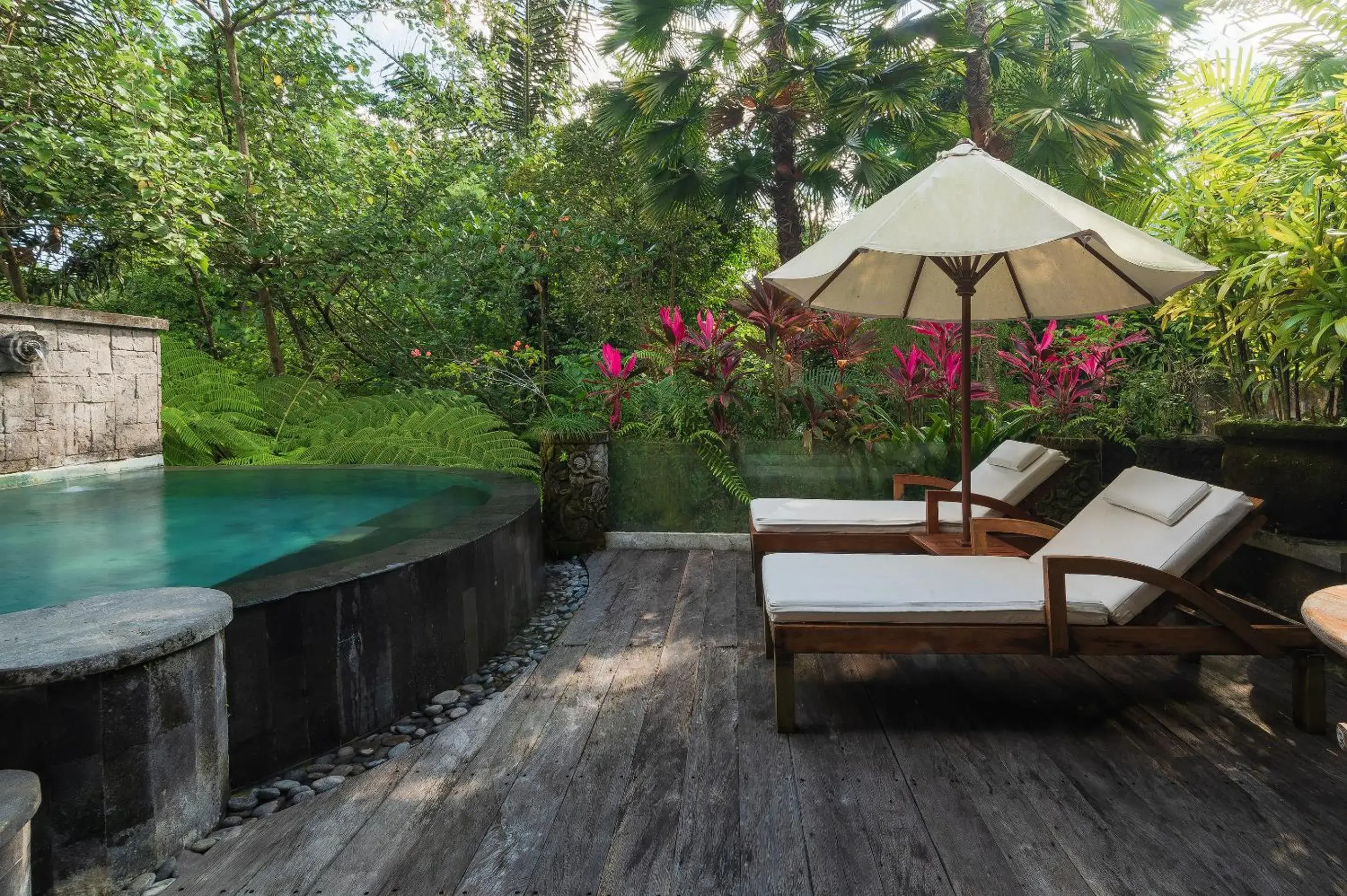 Patio, Swimming Pool in The Udaya Resorts and Spa