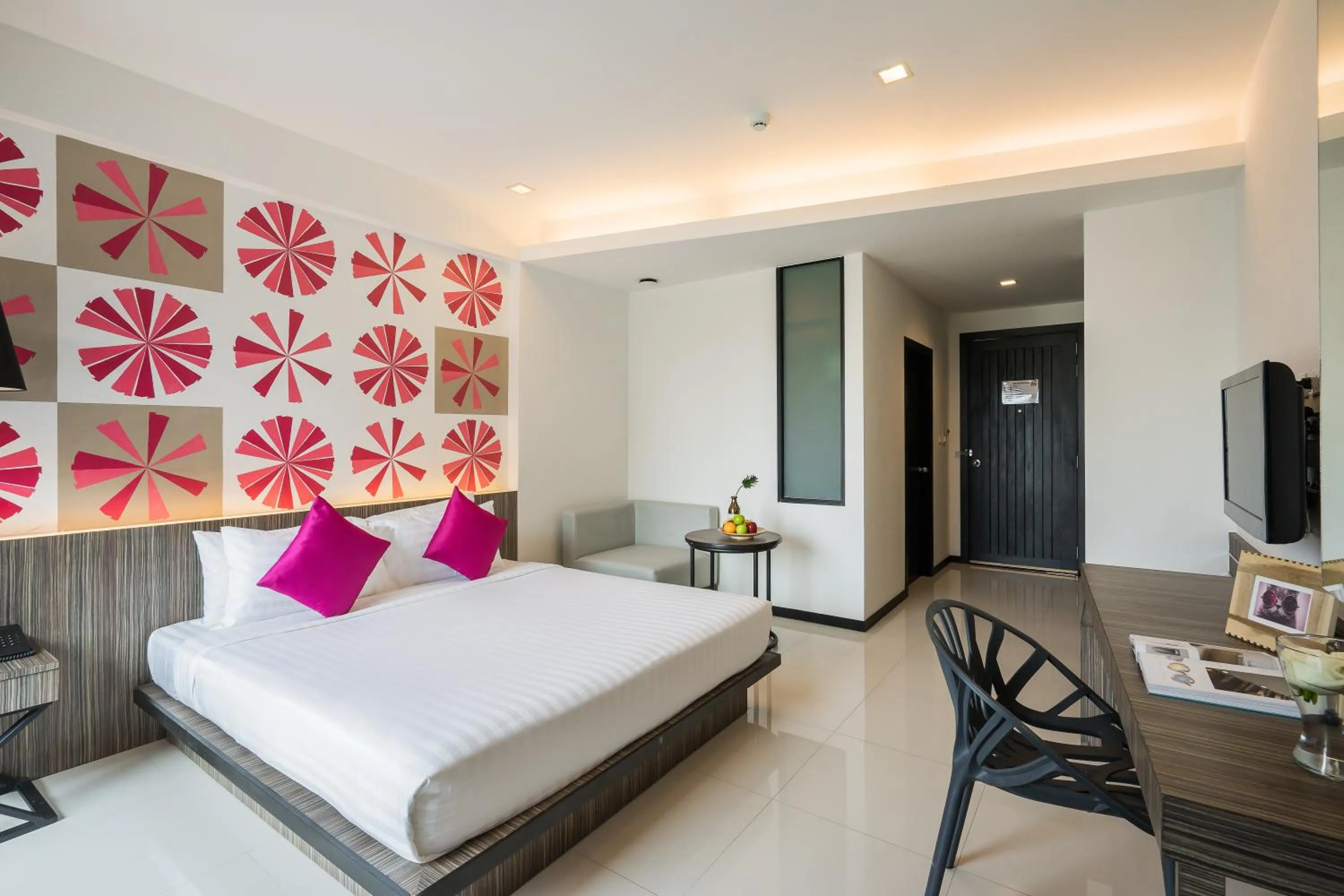 Bed in Hotel J Residence Pattaya