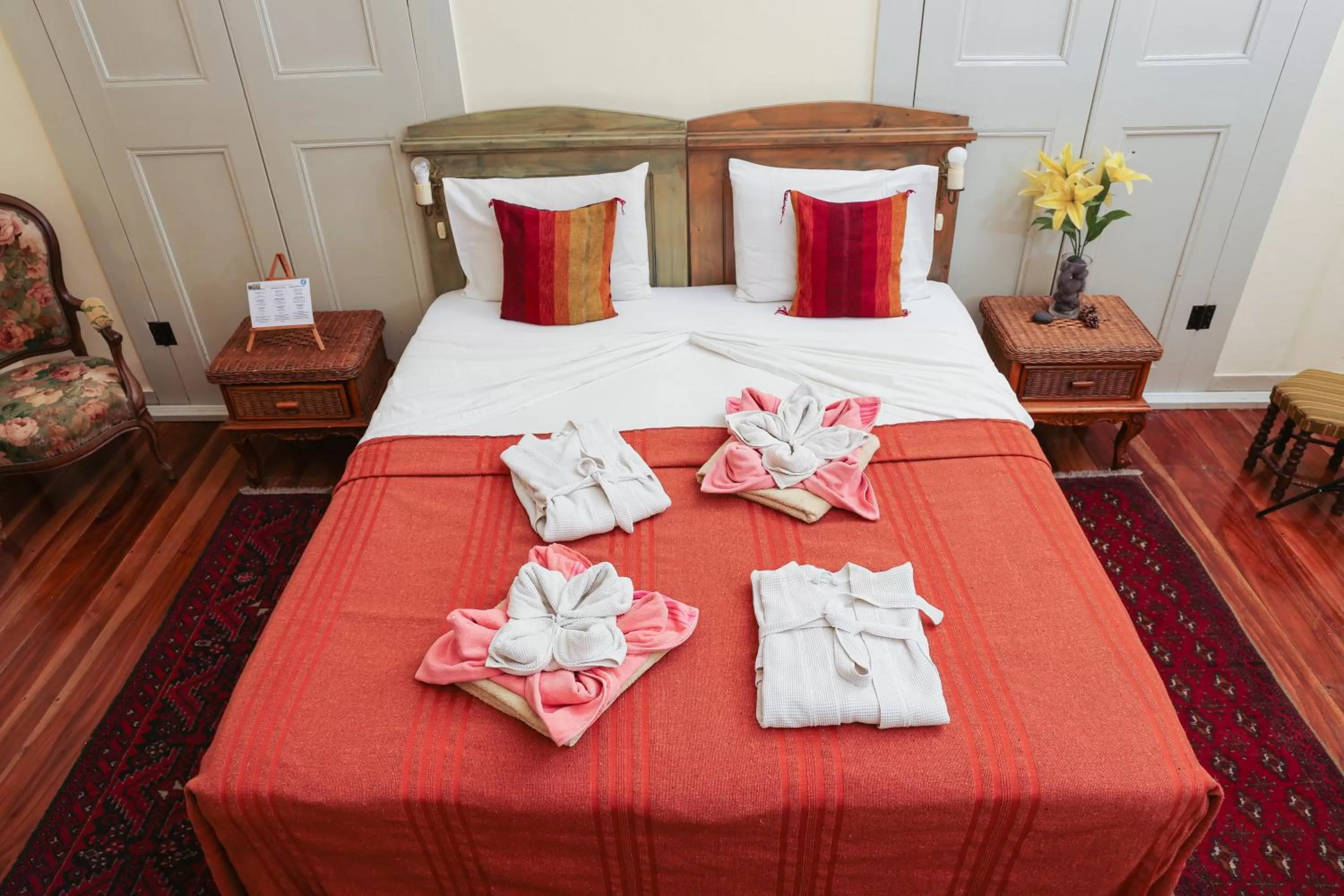 Bed in The Colonial Guest House