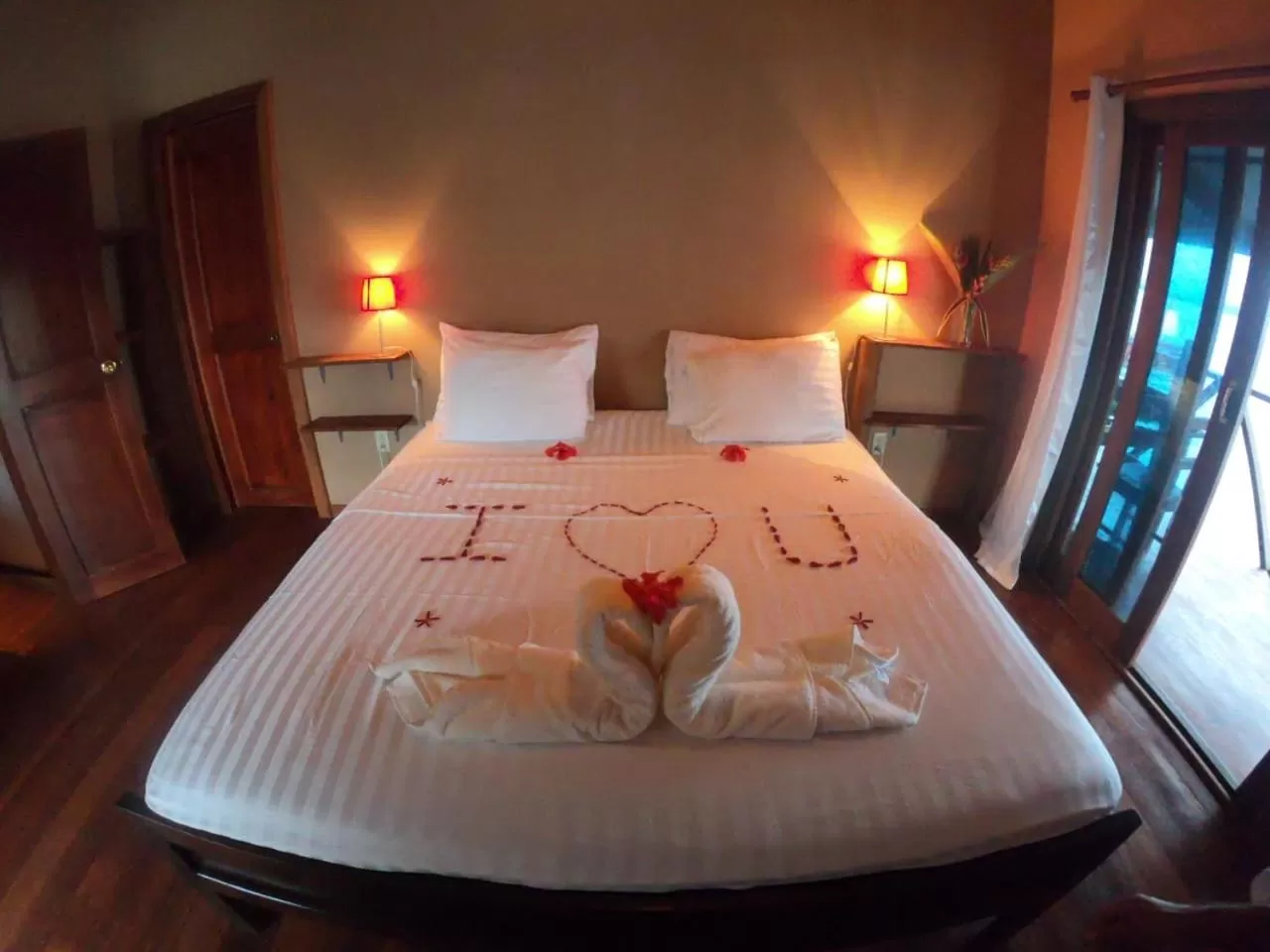 Bed in Aqui hoy cabañas