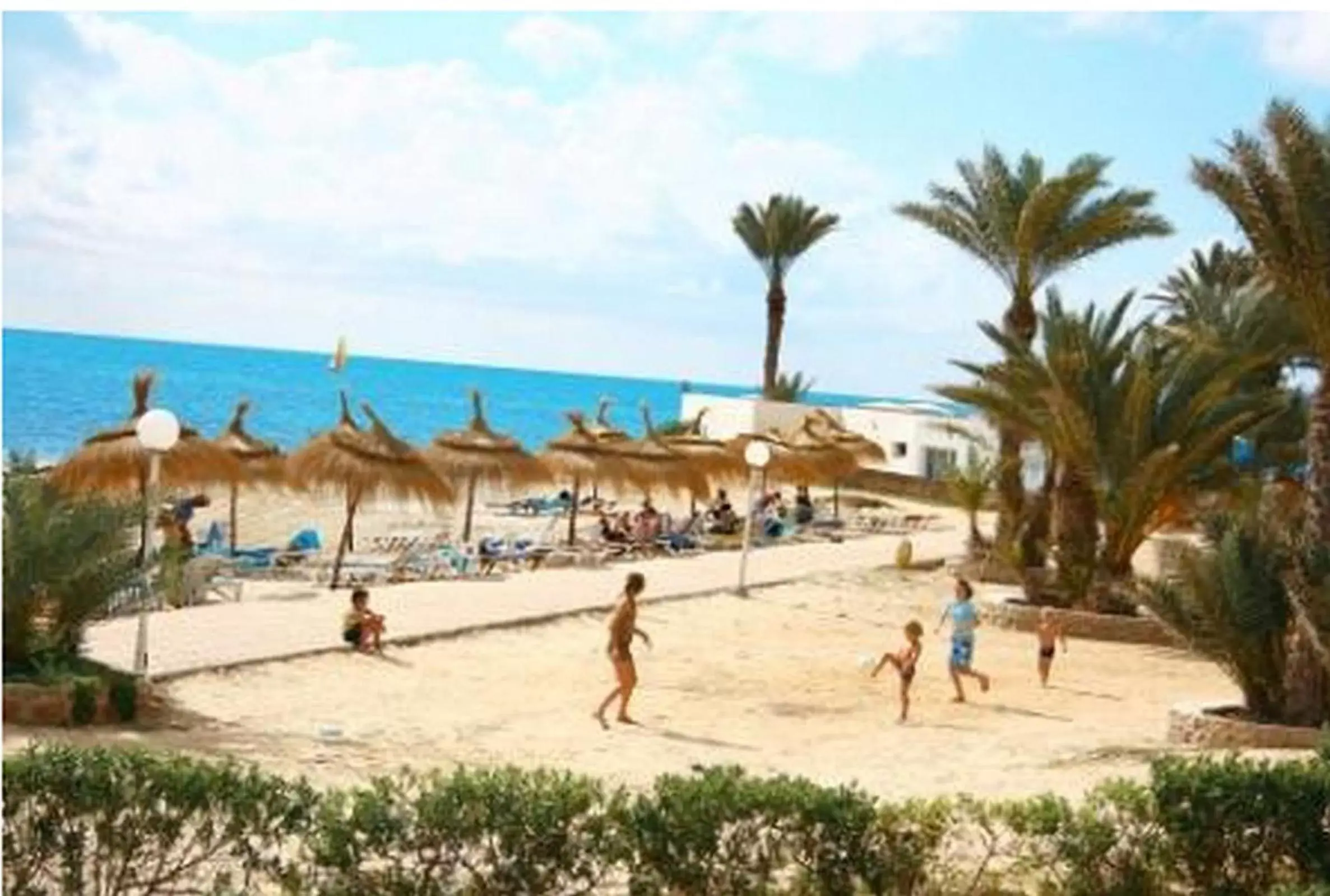 Children play ground, Beach in El Mouradi Djerba Menzel