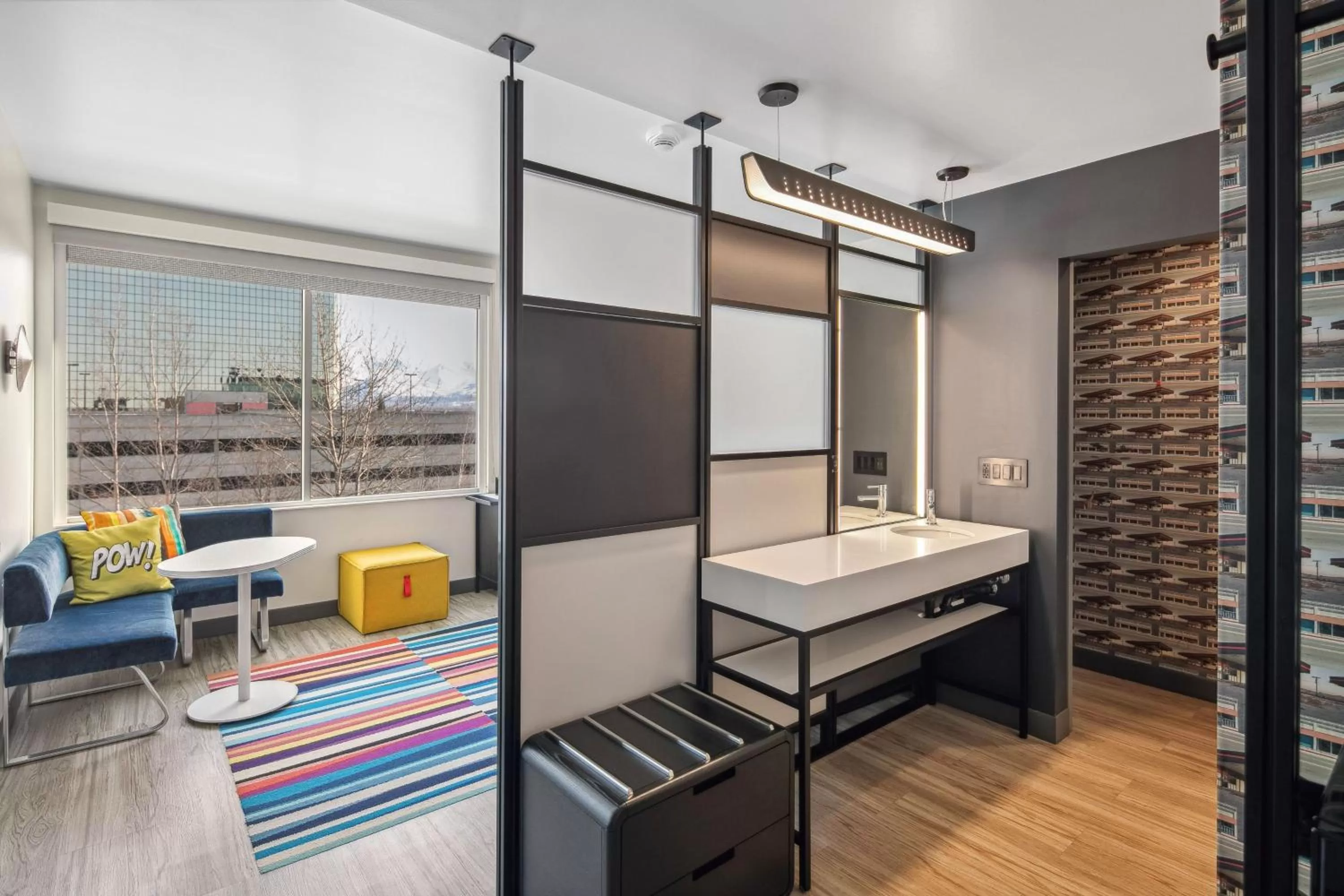 Bathroom in Aloft Anchorage