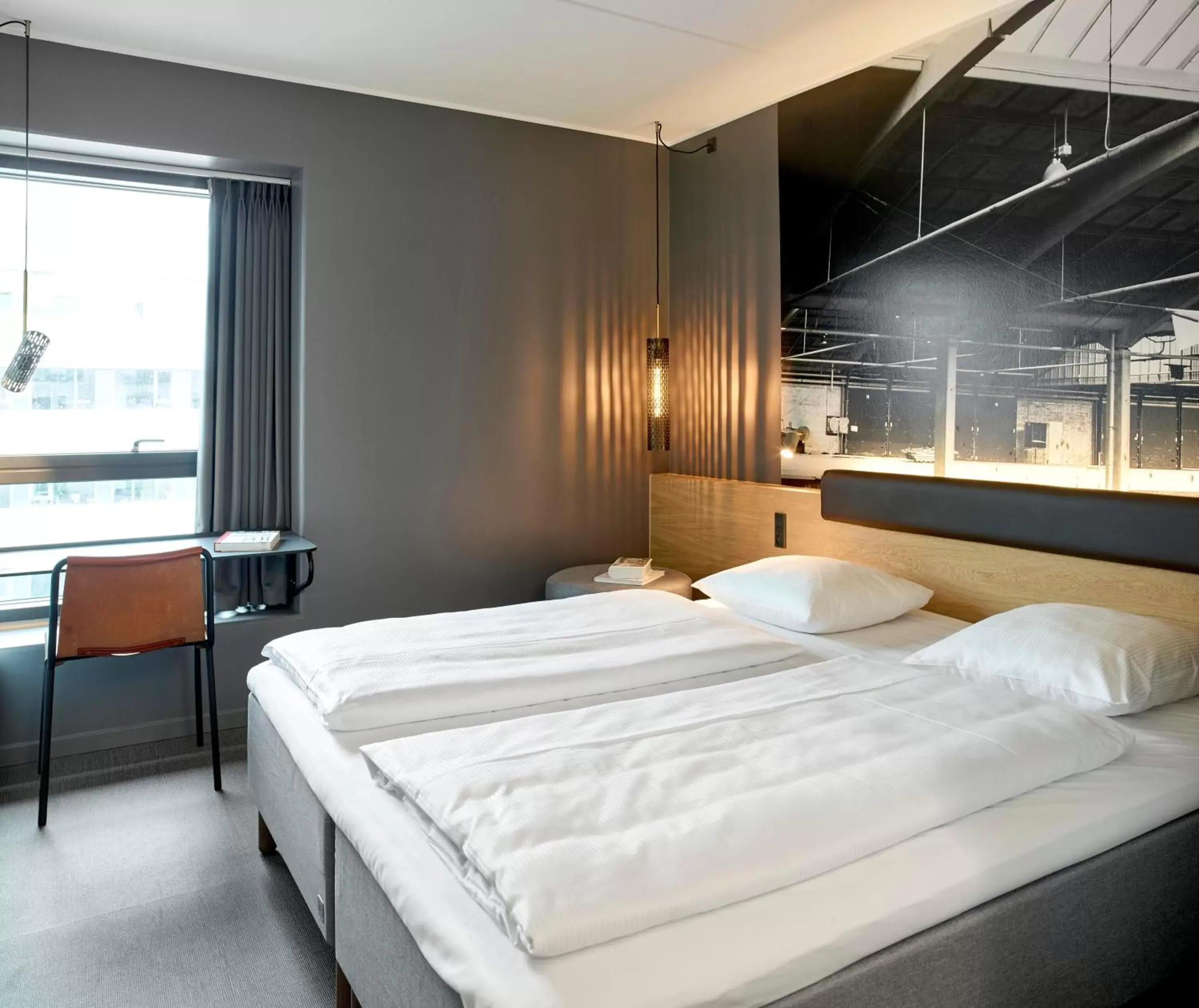 Bed in Zleep Hotel Aarhus Skejby