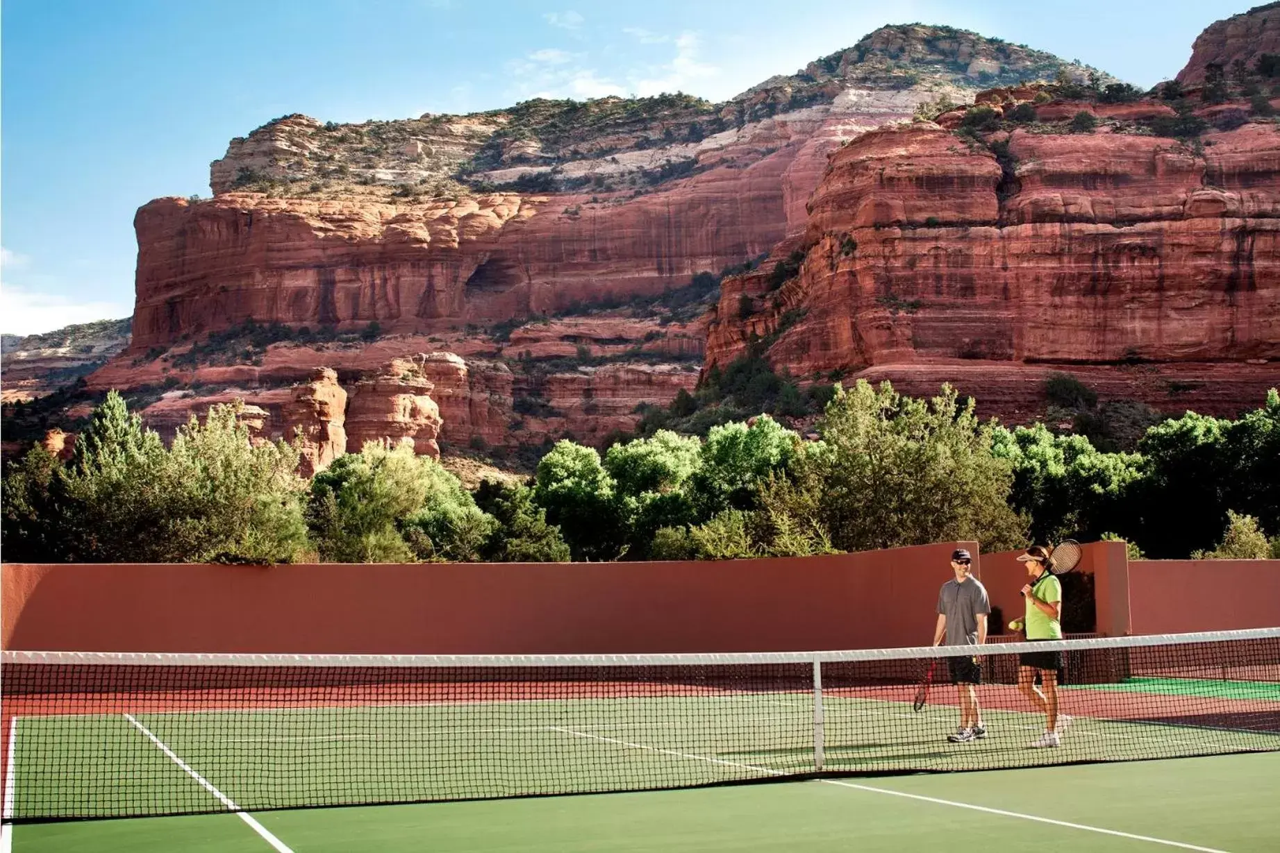 Tennis court, Mountain View in Enchantment Resort
