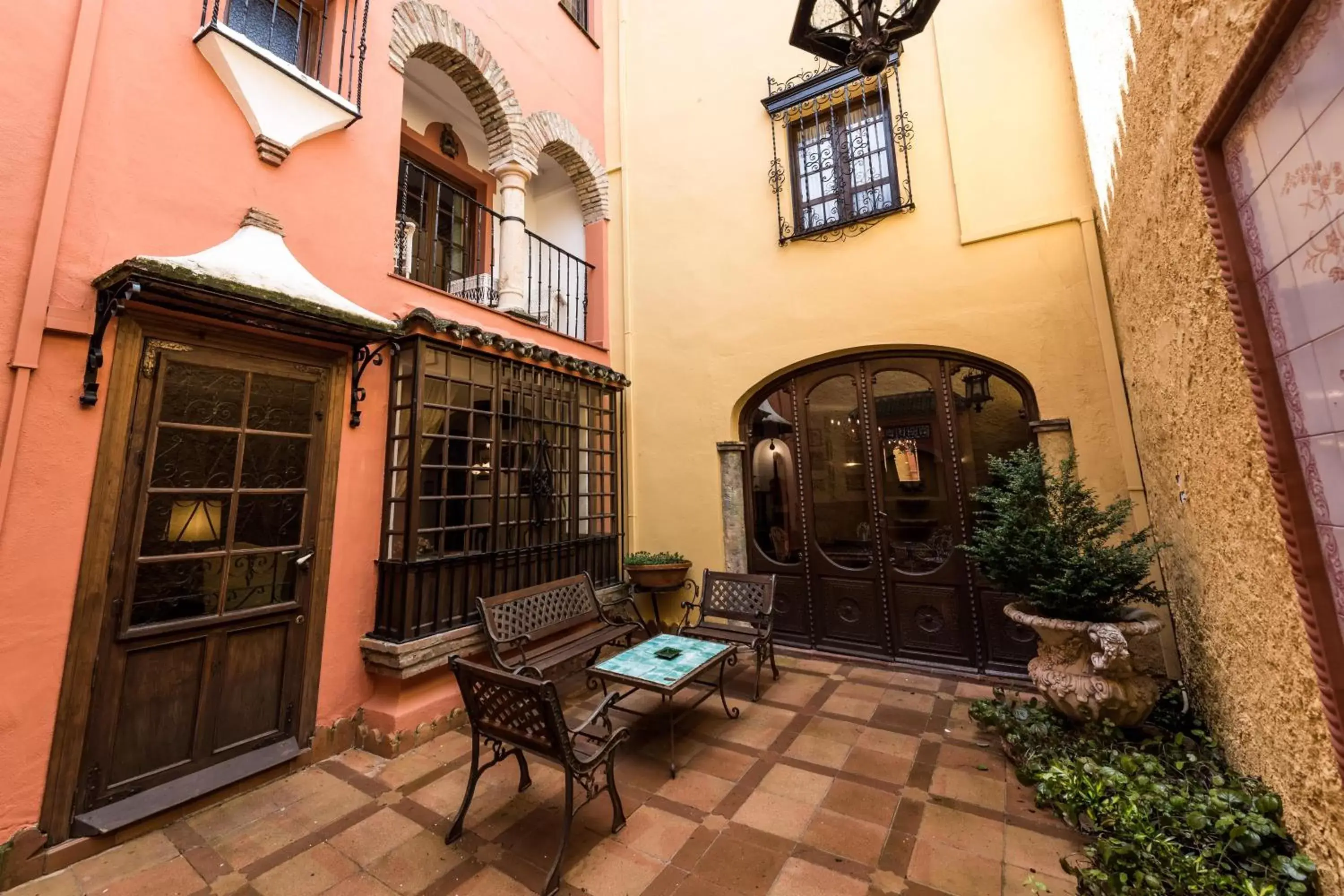 Patio in Hotel Soho Boutique Palacio San Gabriel