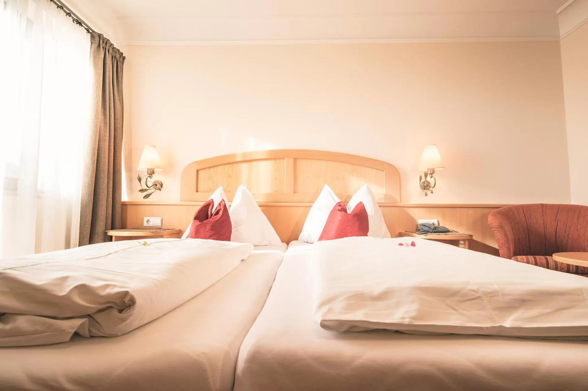 Bed in Hotel Schartner