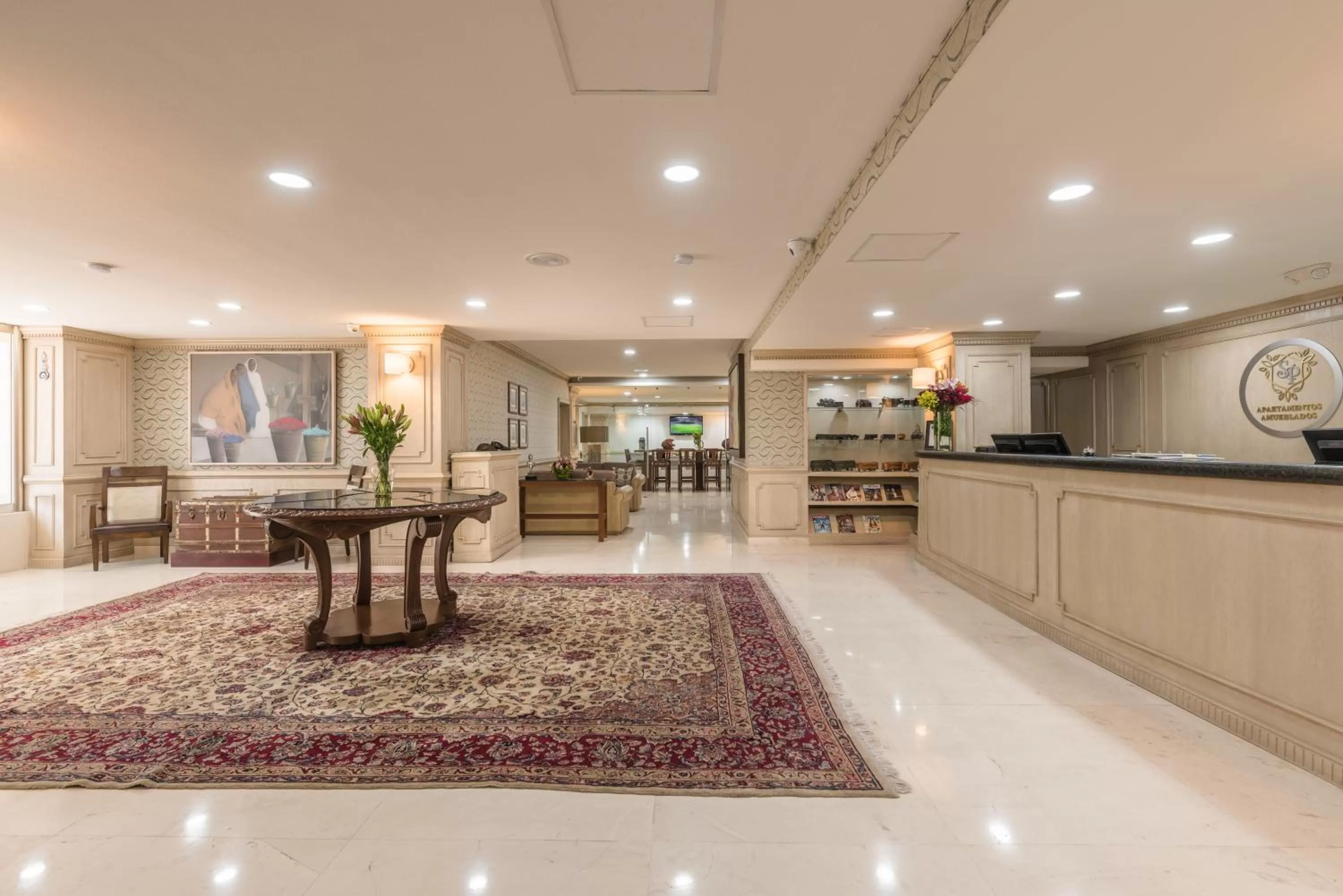 Lobby or reception in Suites Perisur Apartamentos Amueblados