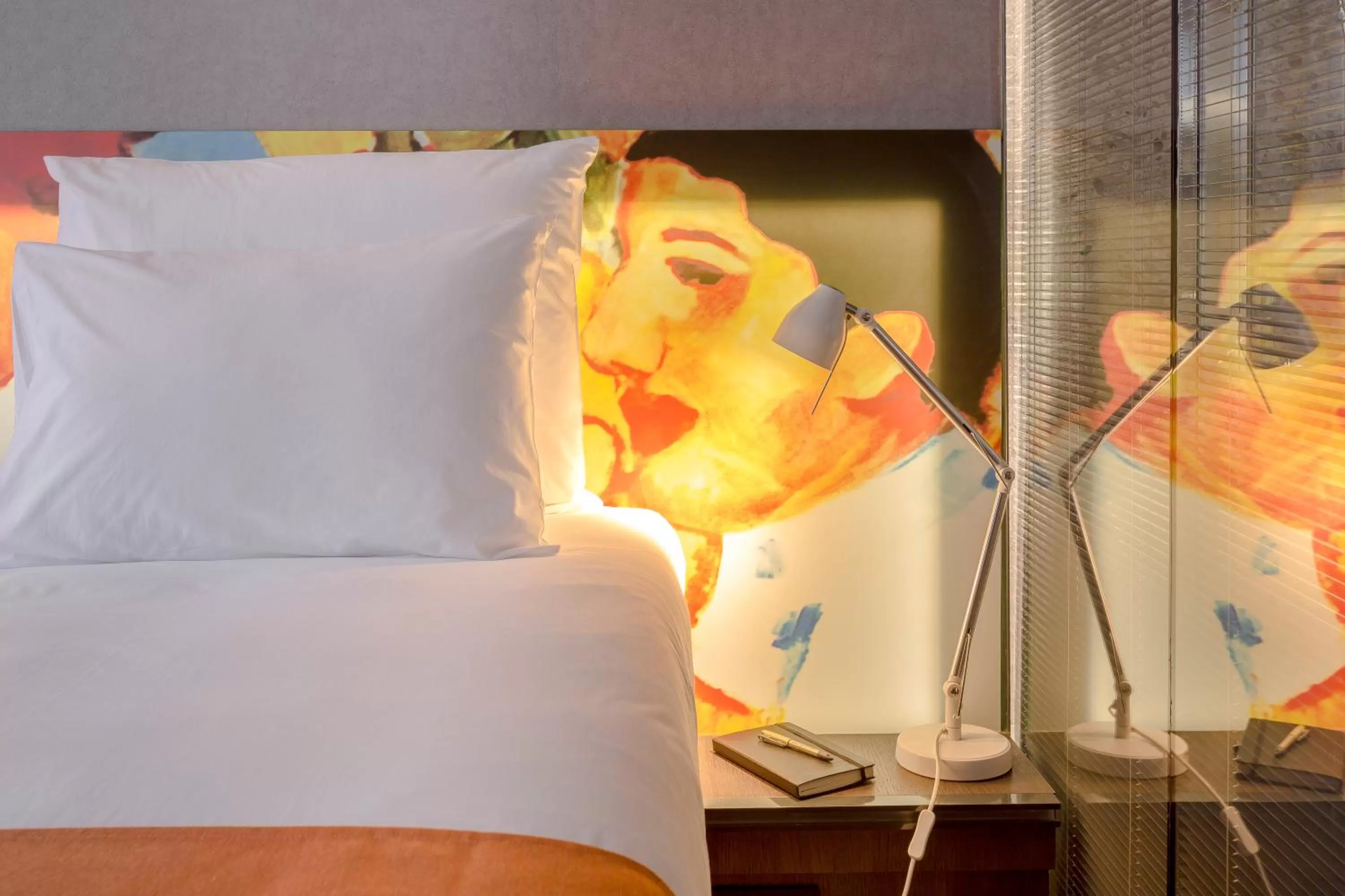 Decorative detail, Bed in Lampa Design Hotel-Special Category