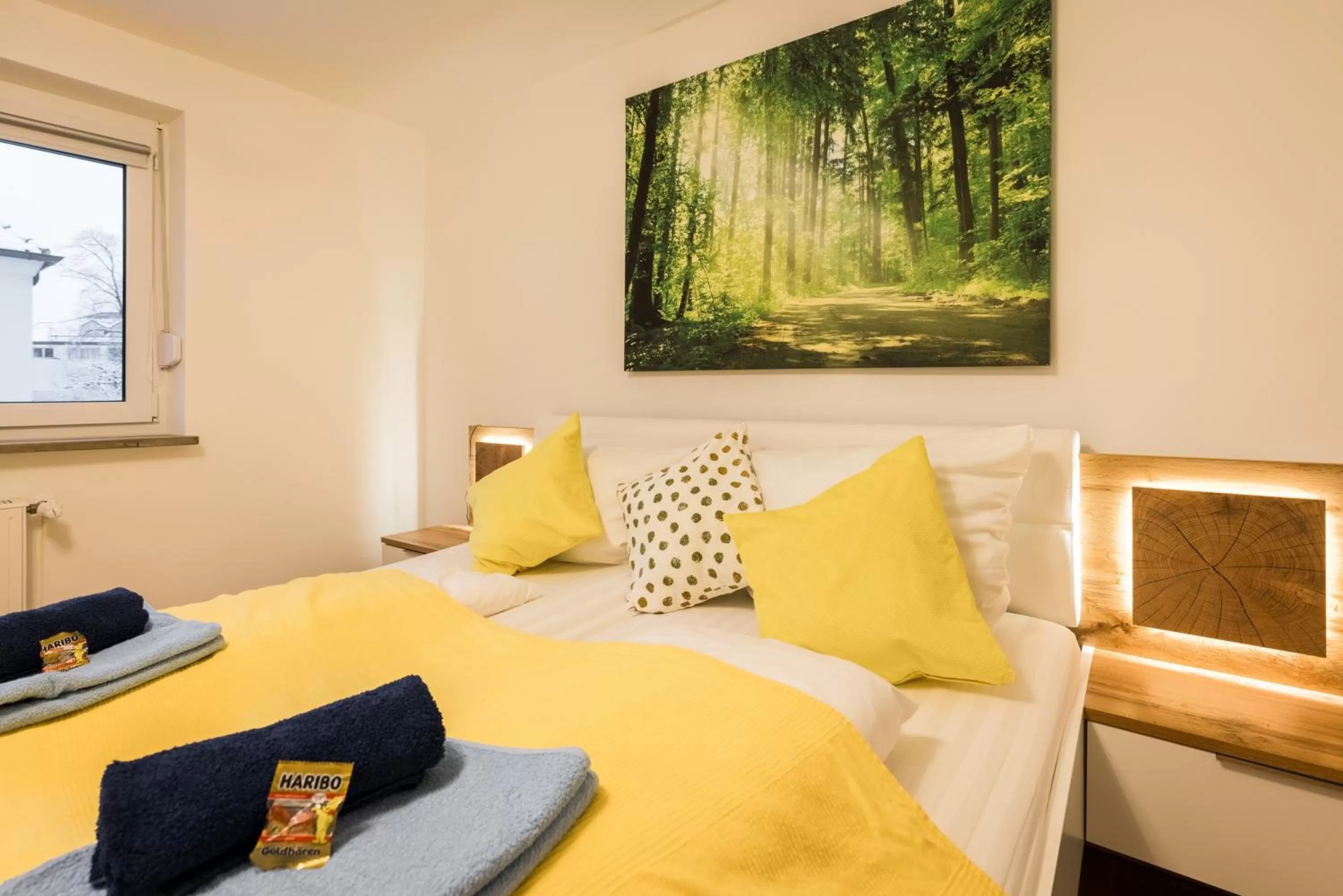 Bedroom, Bed in Arbio I Cozy Apartments Augsburg-Lechhausen